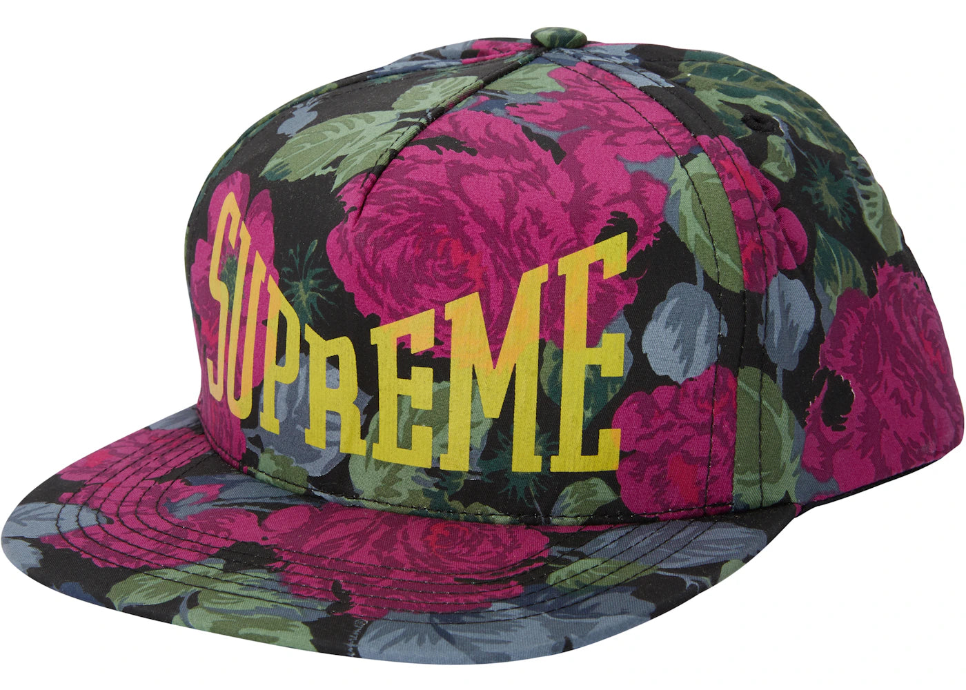 Supreme Floral 5-Panel Black