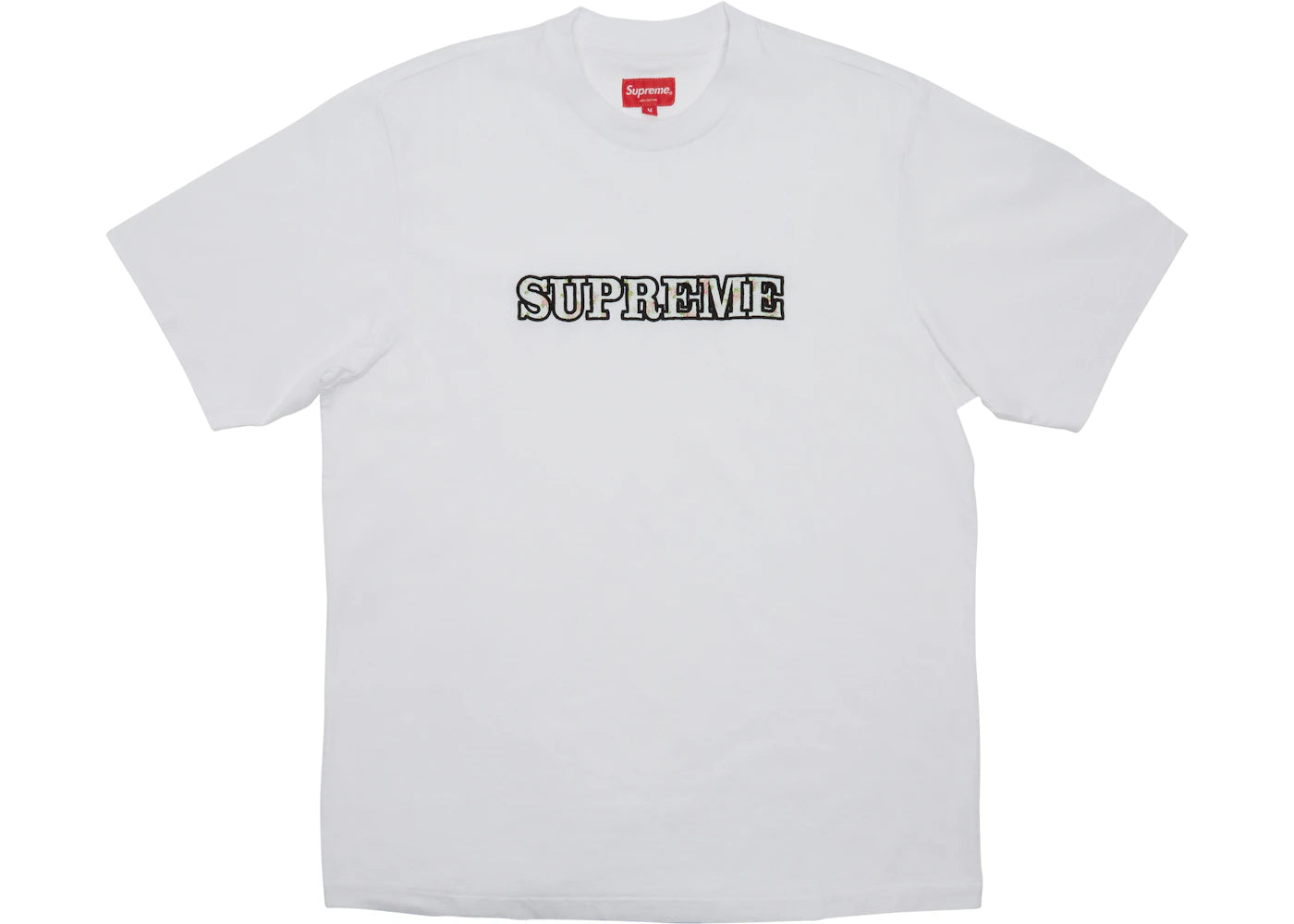 Supreme Floral Logo Tee White
