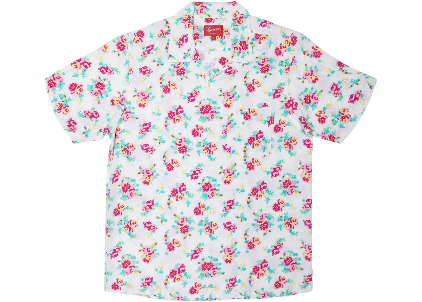 Supreme Floral Rayon S/S Shirt White