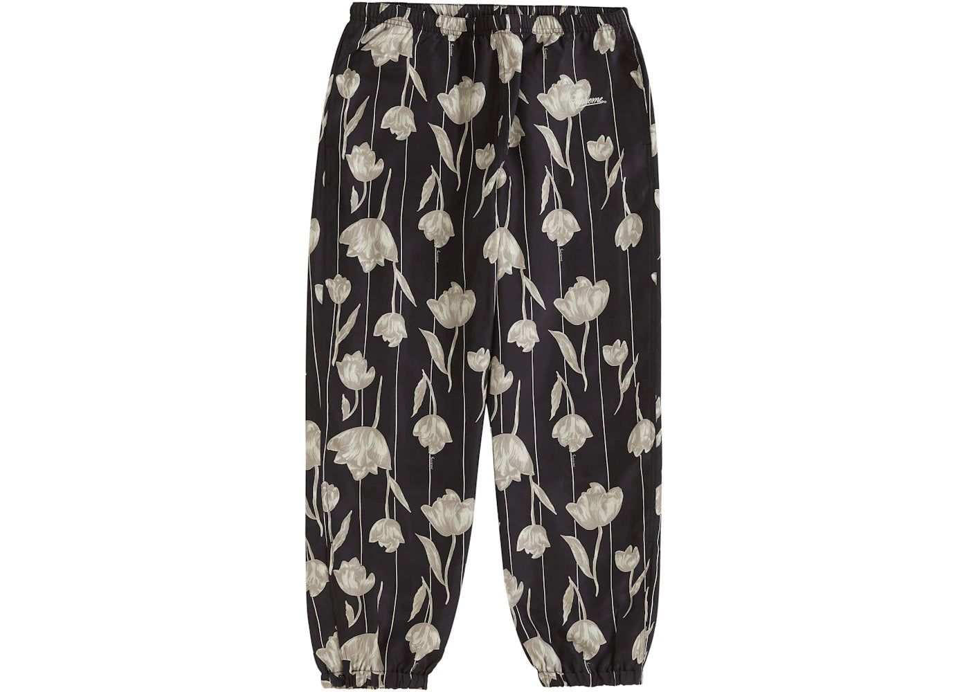 Supreme Floral Silk Track Pant Black