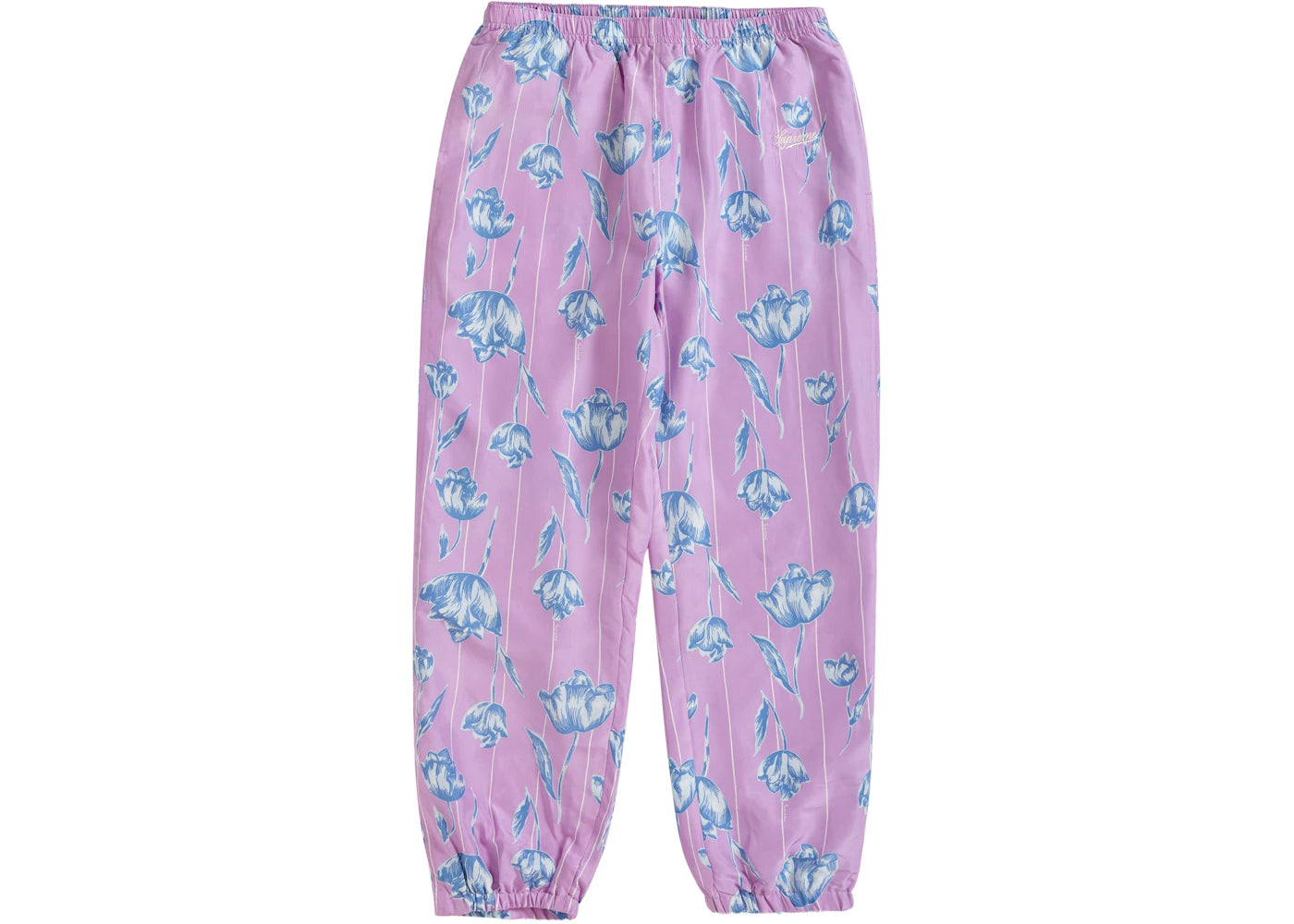 Supreme Floral Silk Track Pant Purple