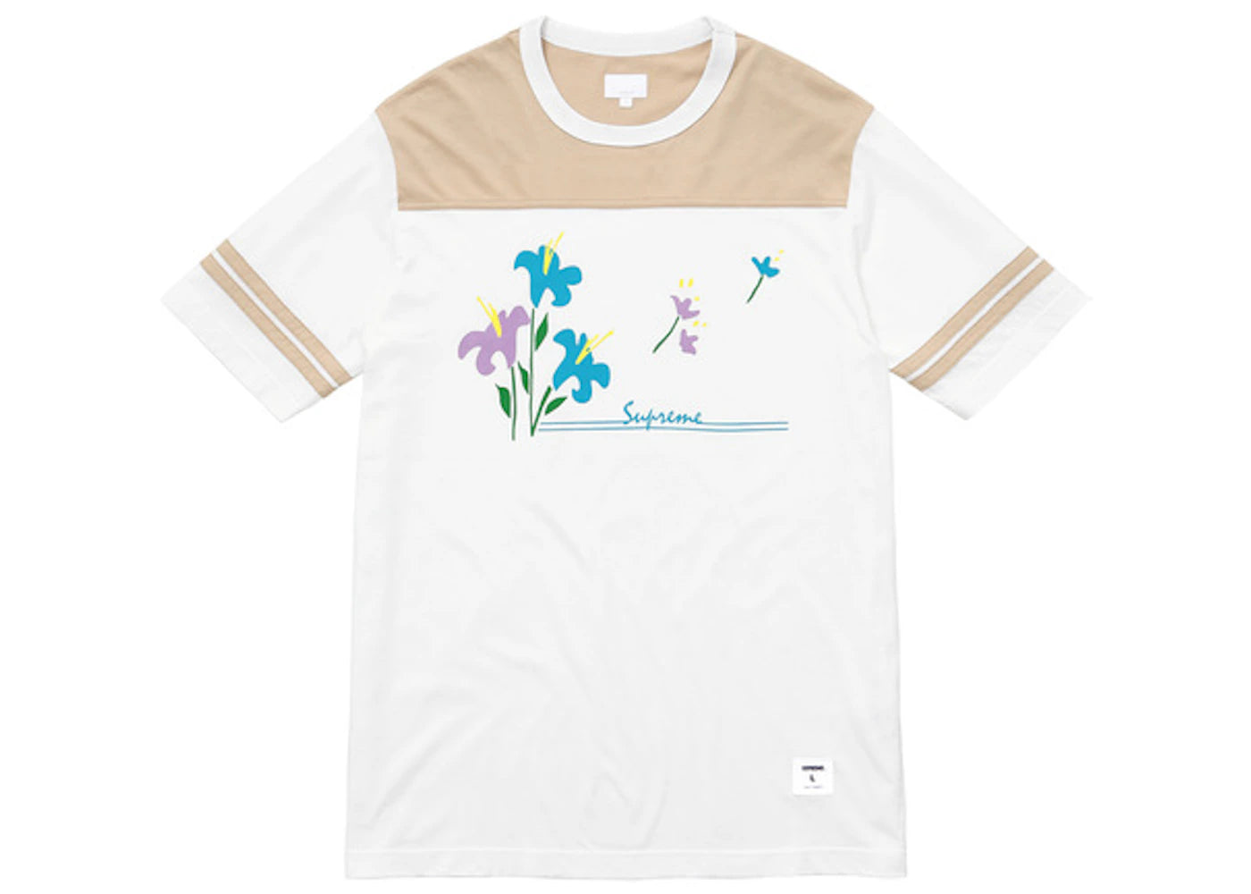Supreme Flower Football Top Tan