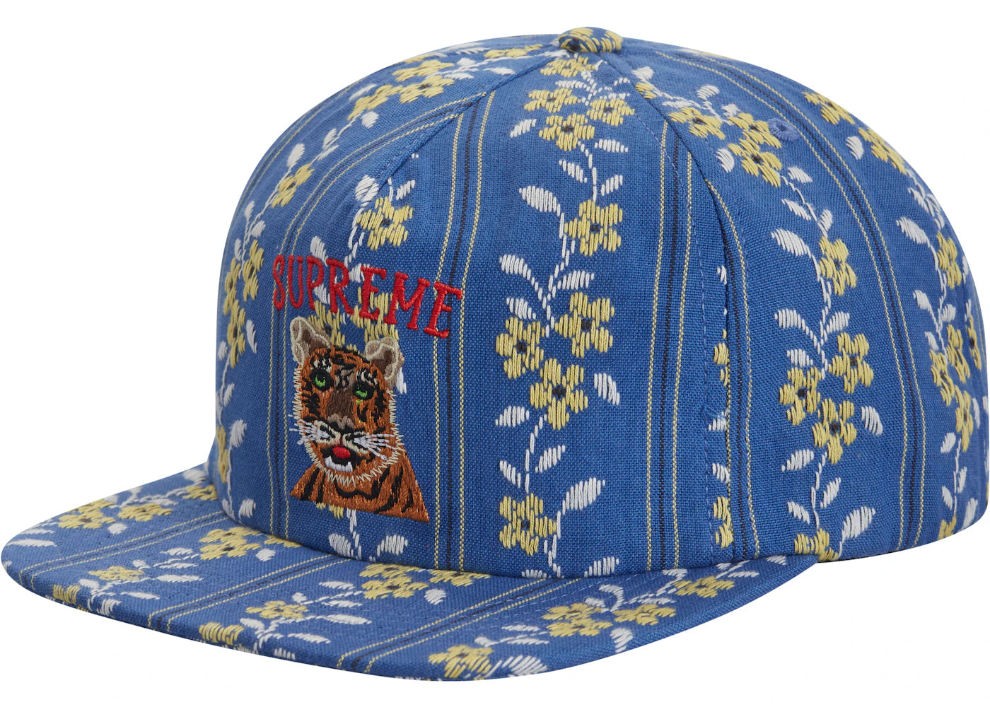 Supreme Flower Jacquard 5-Panel Blue