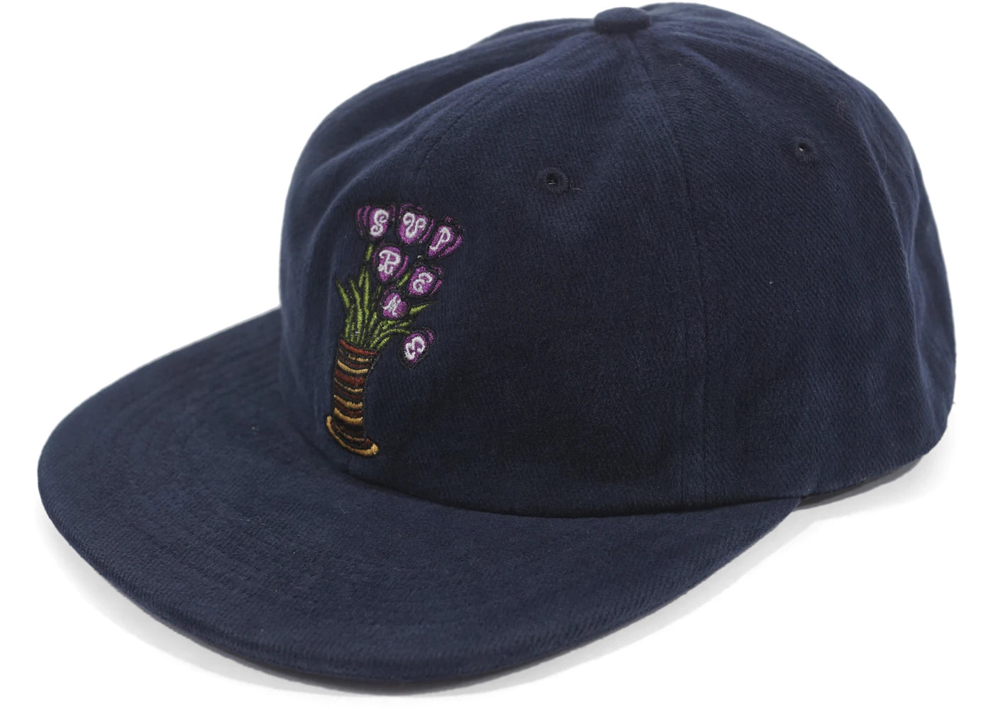 Supreme Flowers 6-Panel Navy