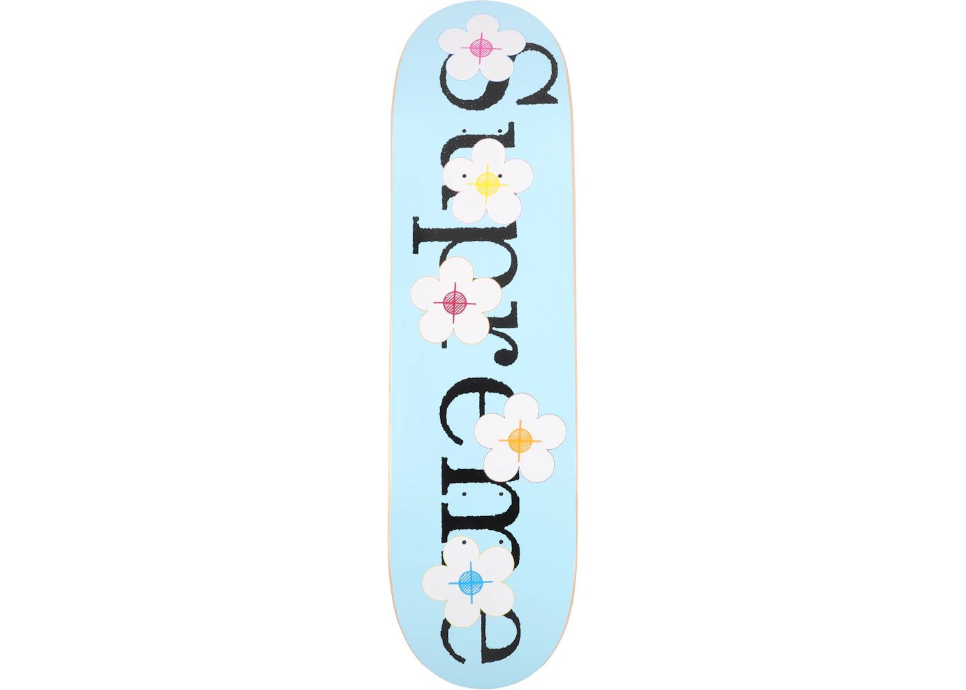 Supreme Flowers Skateboard Deck Blue