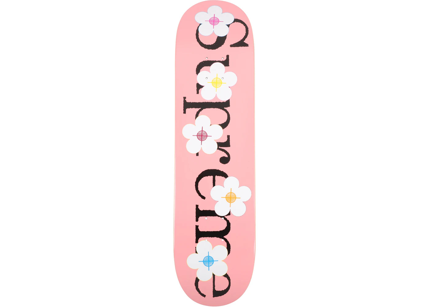 Supreme Flowers Skateboard Deck Pink