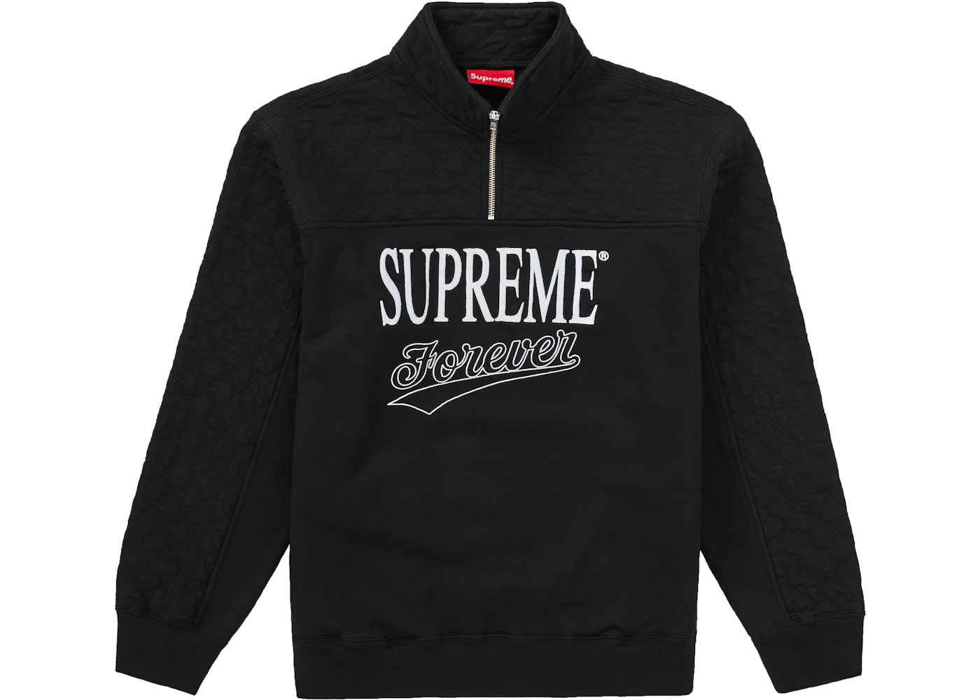 Supreme Forever Half Zip Sweatshirt Black