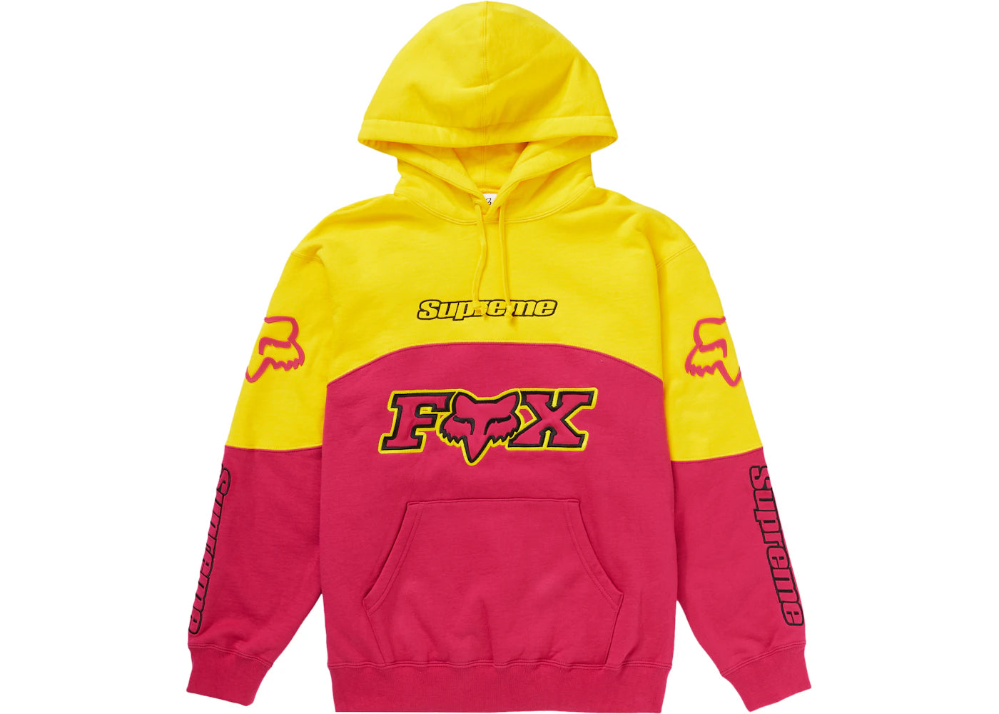 Supreme Fox Racing Hooded Sweatshirt Pink