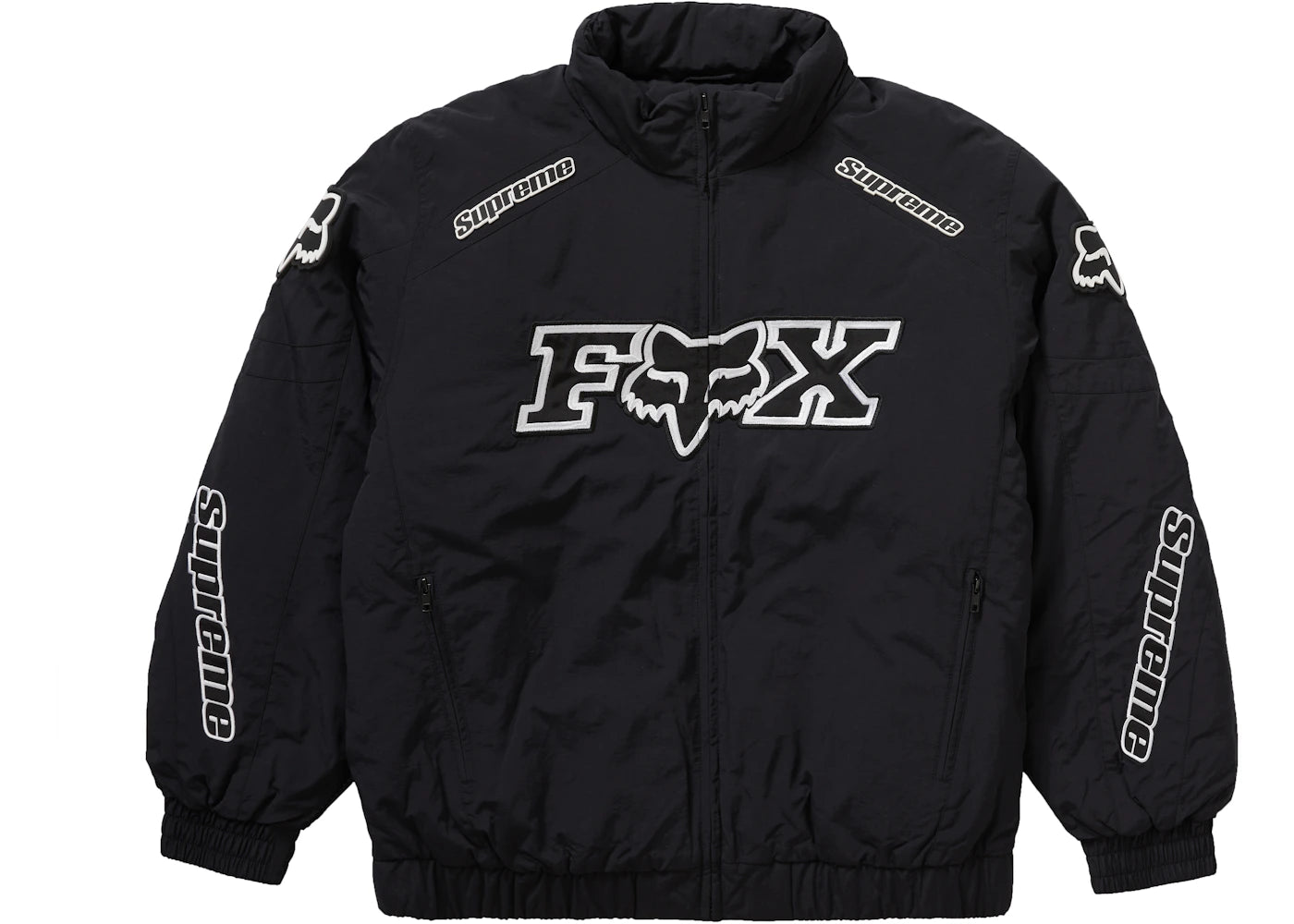 Supreme Fox Racing Puffy Jacket Black