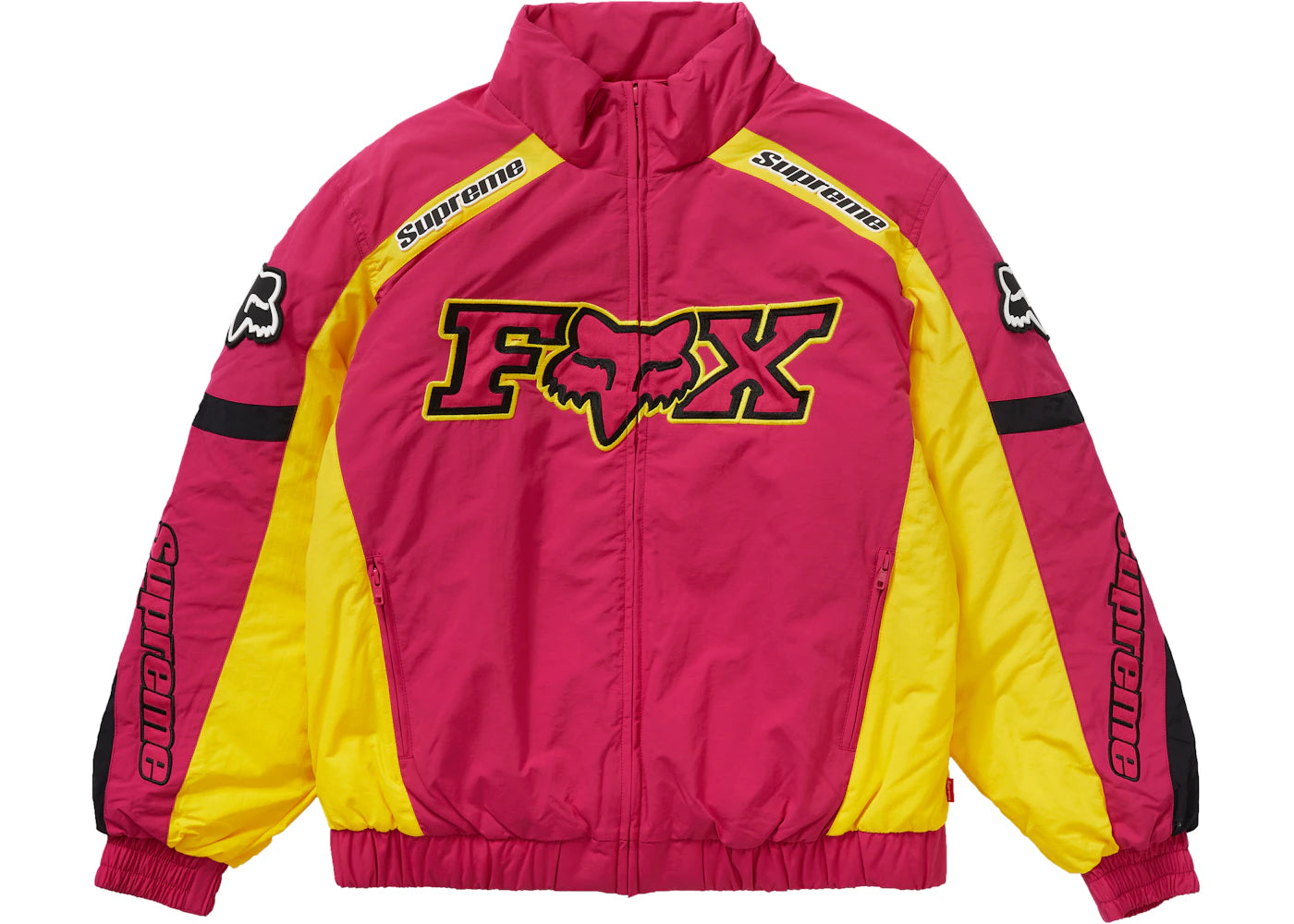 Supreme Fox Racing Puffy Jacket Pink