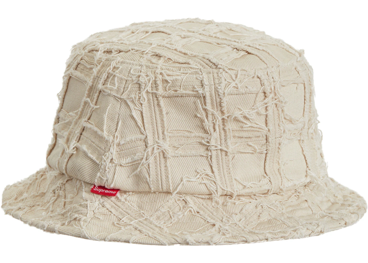 Supreme Frayed Patchwork Denim Crusher Natural