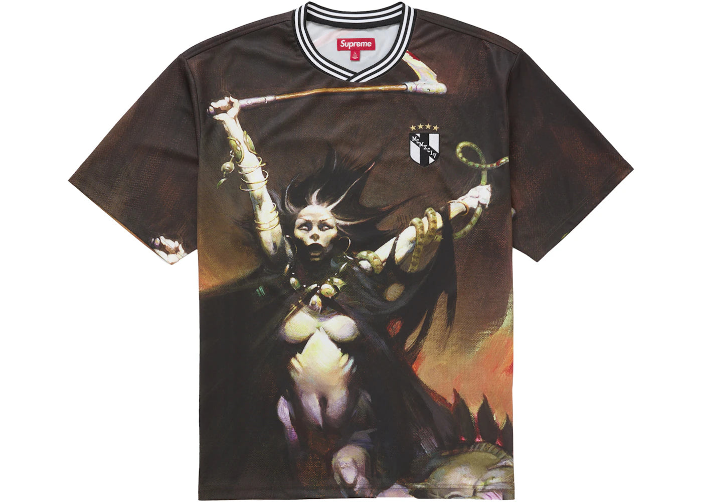 Supreme Frazetta Soccer Jersey Woman With Scythe