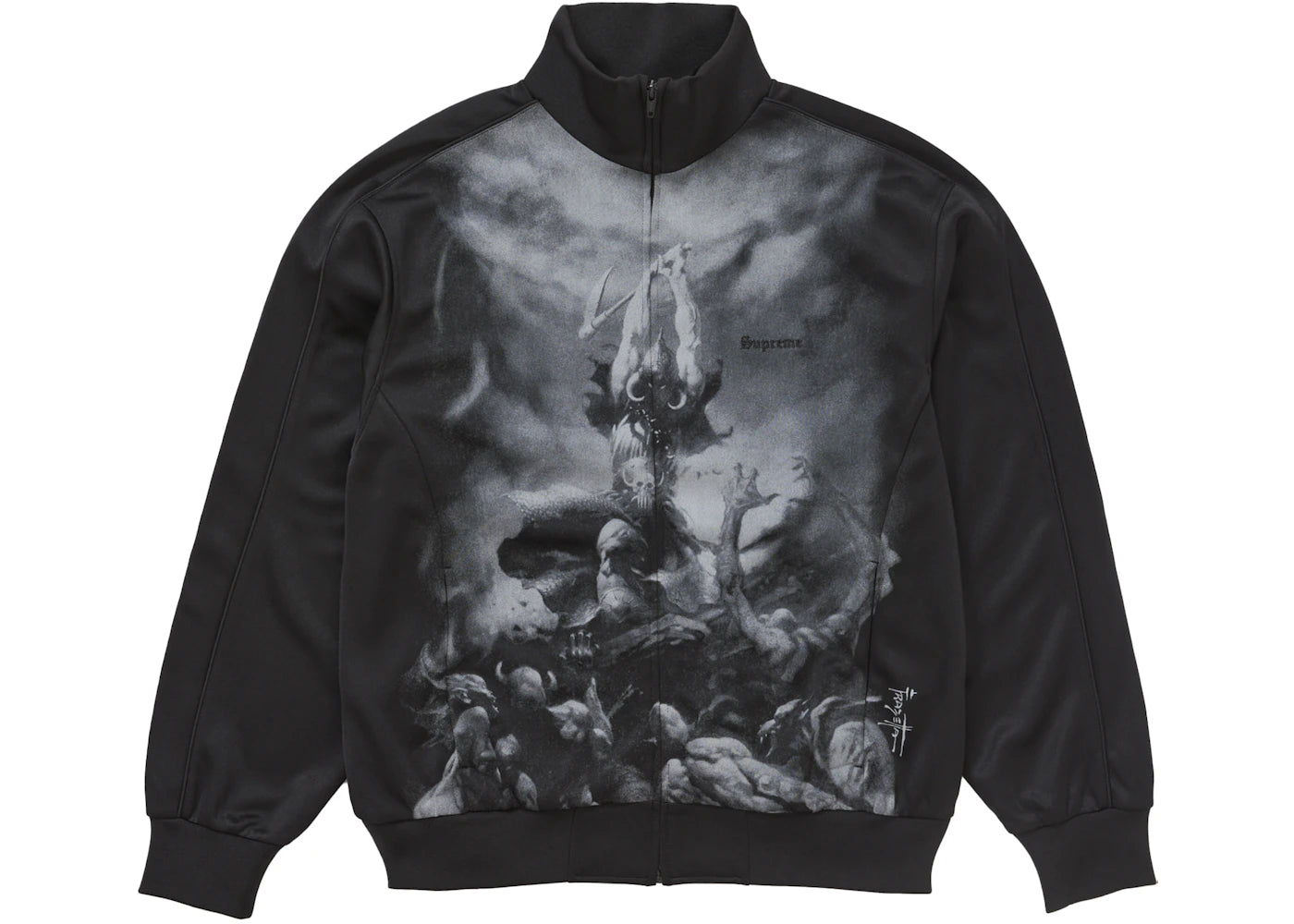 Supreme Frazetta Track Jacket Black