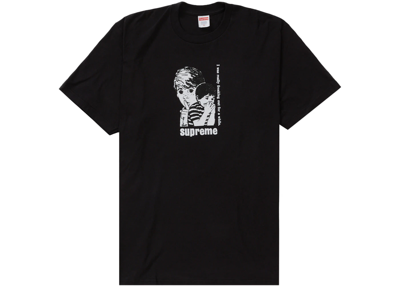 Supreme Freaking Out Tee Black