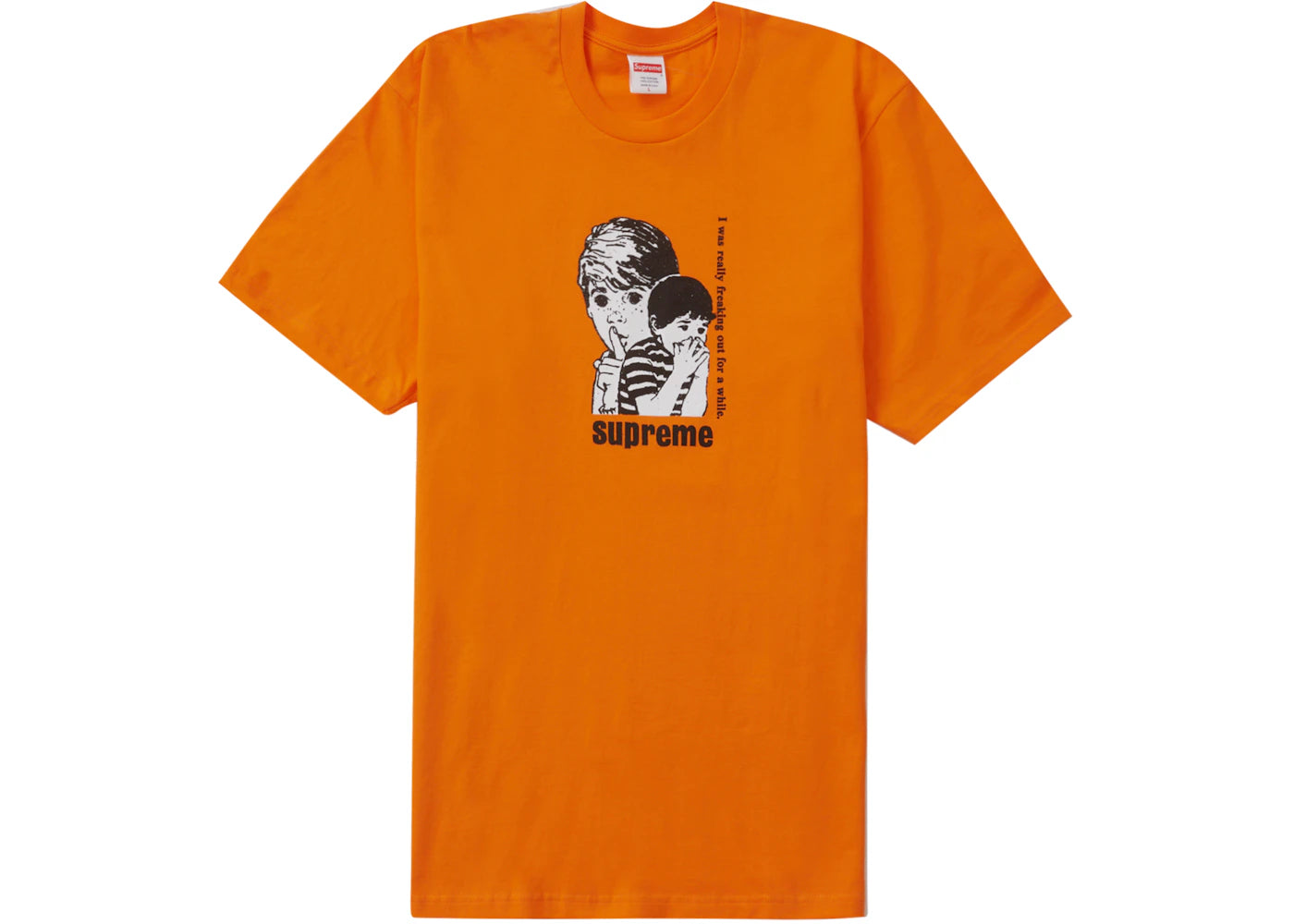 Supreme Freaking Out Tee Orange