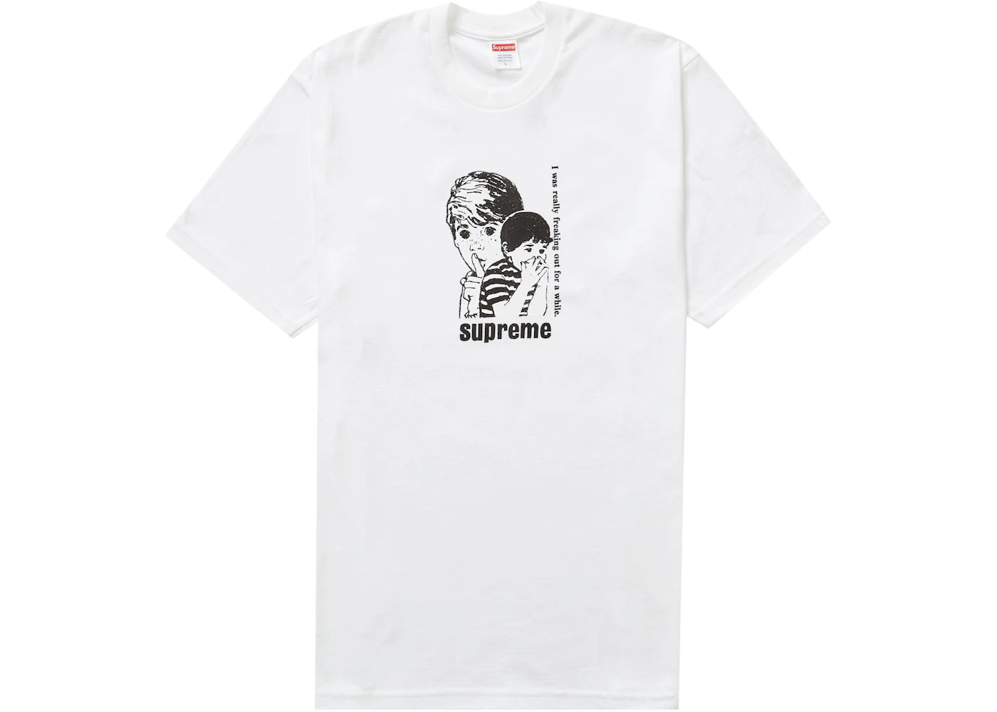 Supreme Freaking Out Tee White