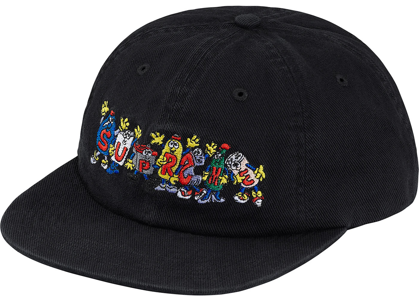 Supreme Friends 6-Panel Black