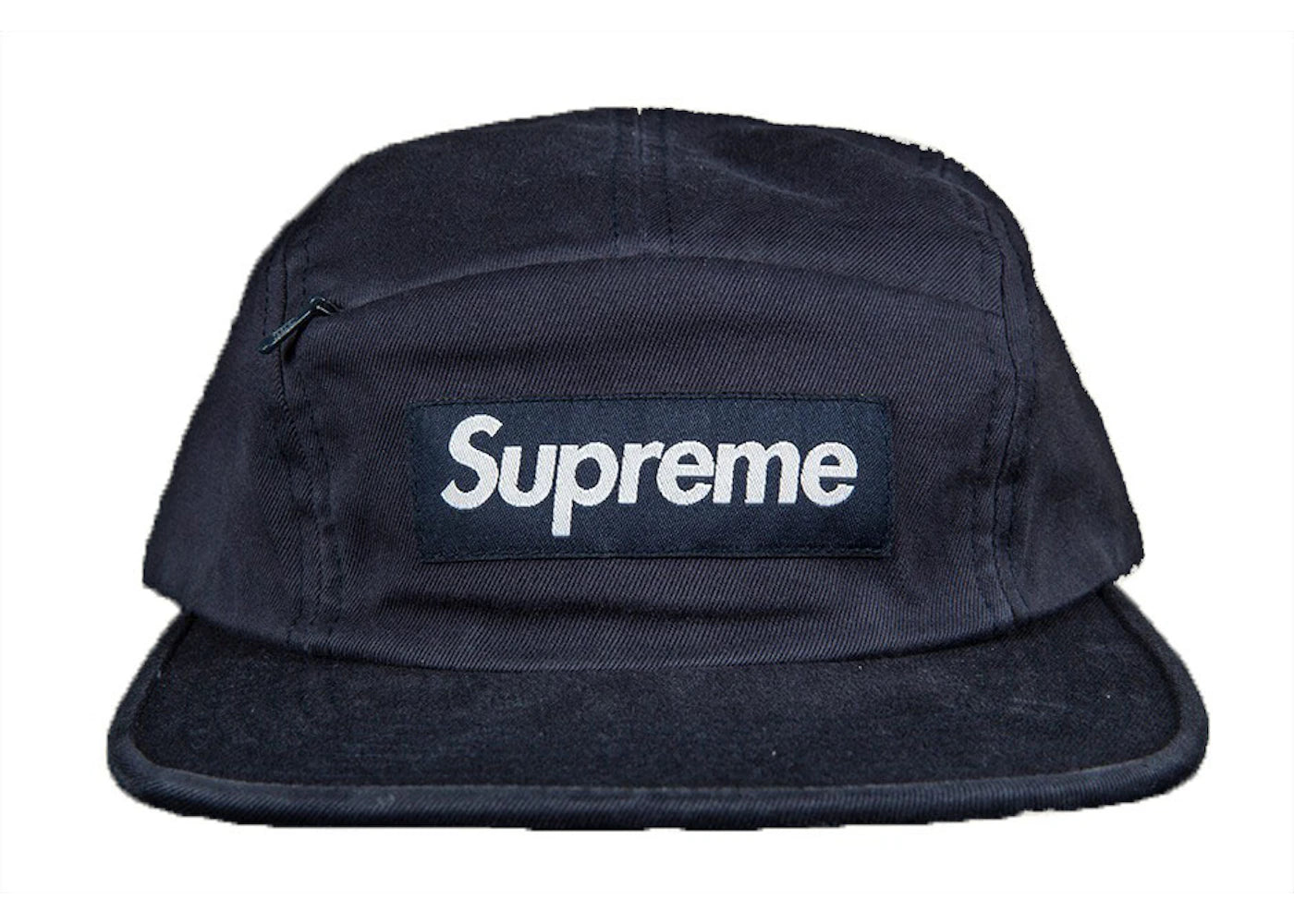 Supreme Front Panel Zip Camp Cap Navy