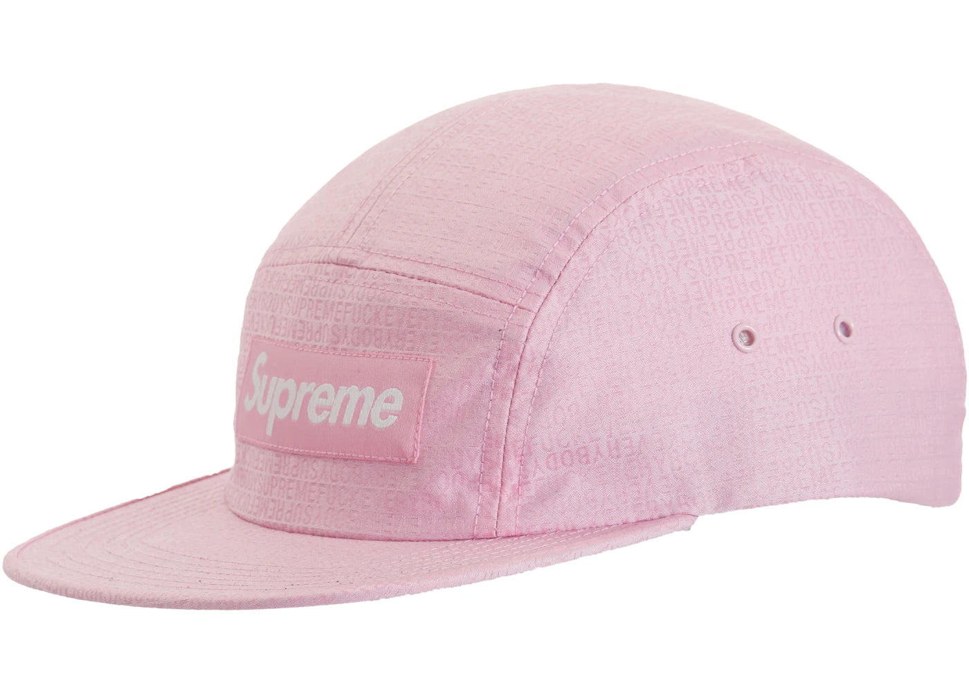 Supreme Fuck Everybody Jacquard Camp Cap Pink