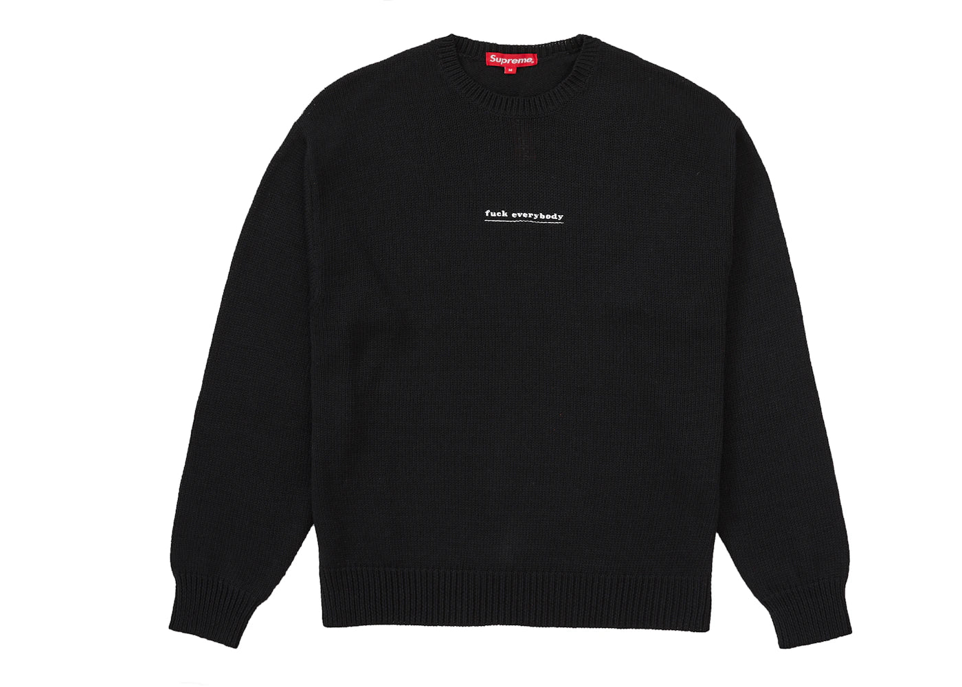 Supreme Fuck Everybody Sweater Black