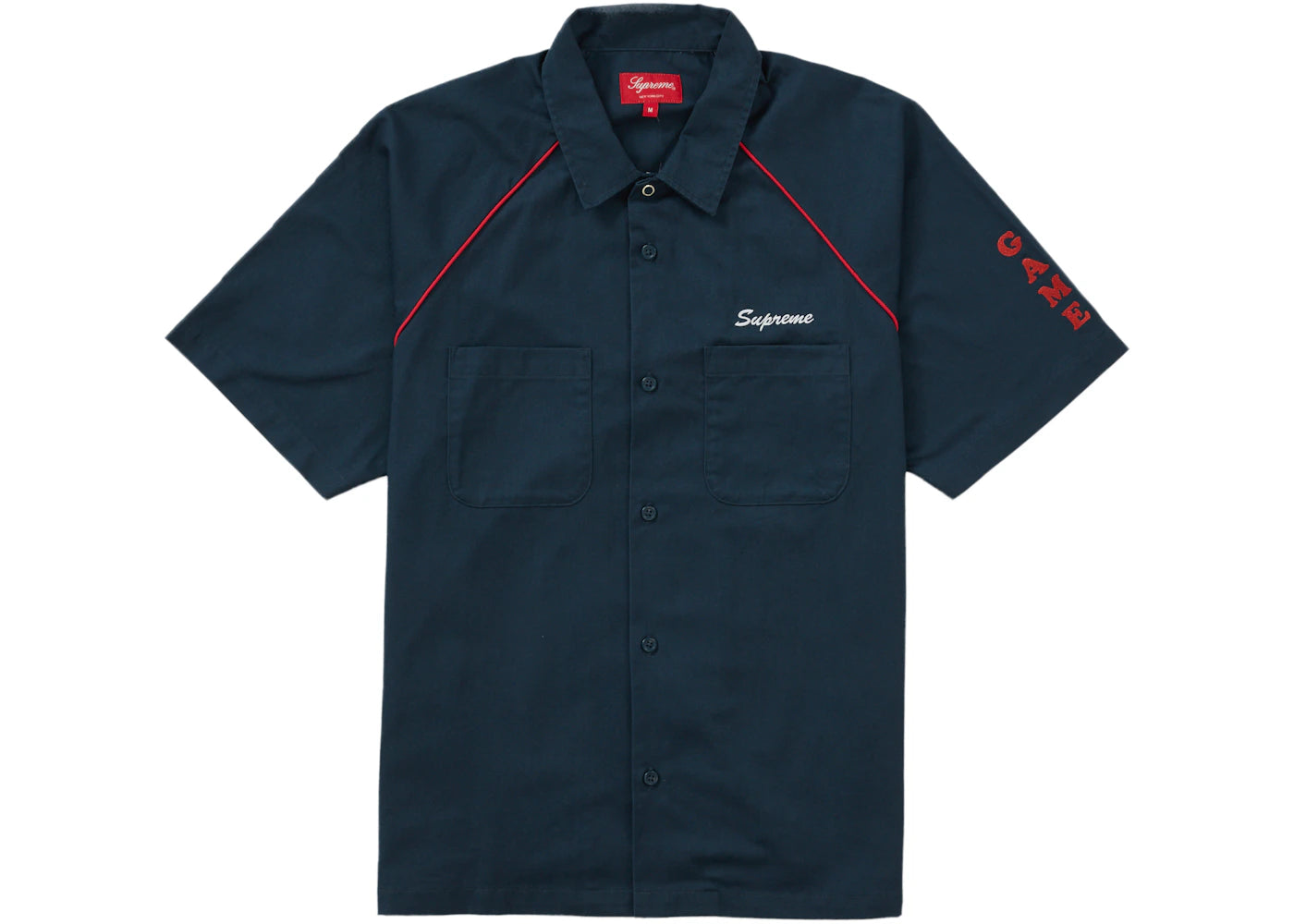 Supreme Fuck Everything S/S Work Shirt Light Navy