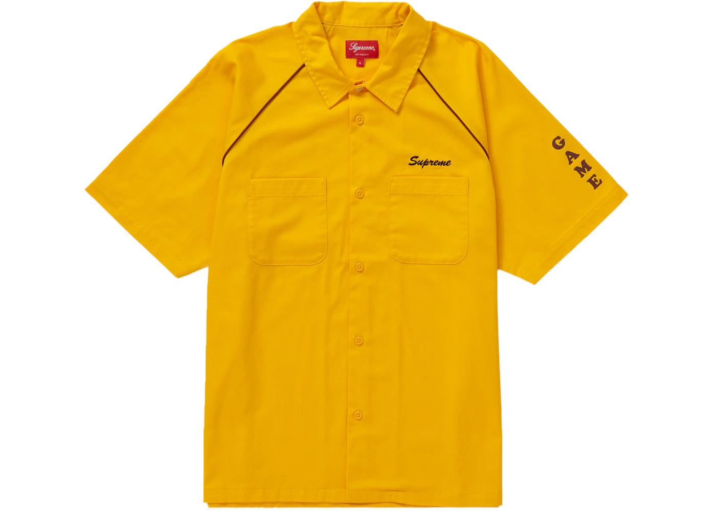 Supreme Fuck Everything S/S Work Shirt Yellow