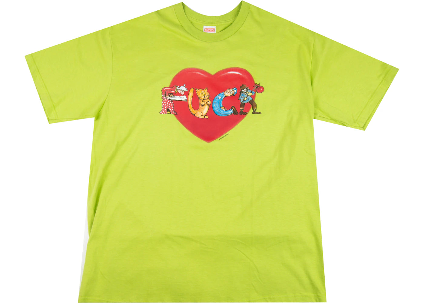 Supreme Fuck Love Tee Lime