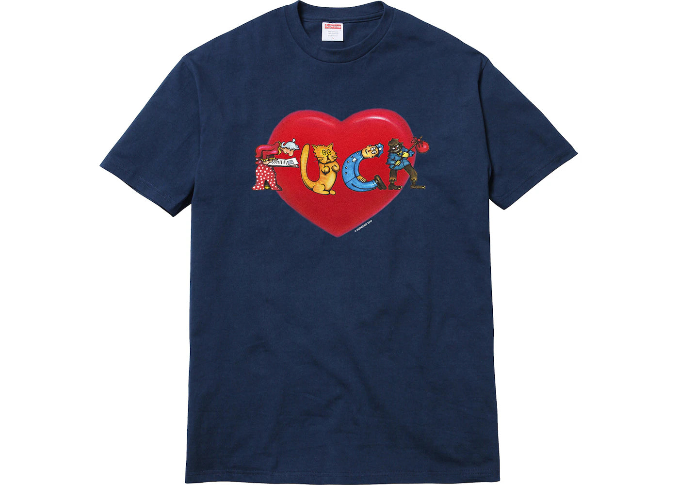 Supreme Fuck Love Tee Navy