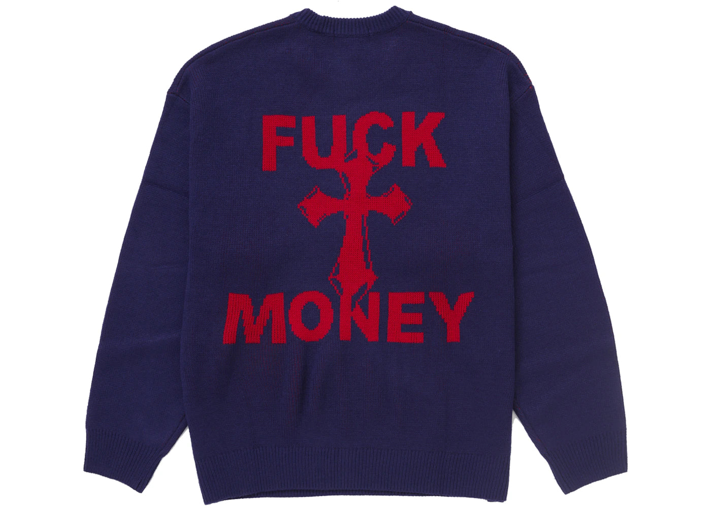 Supreme Fuck Money Sweater Navy