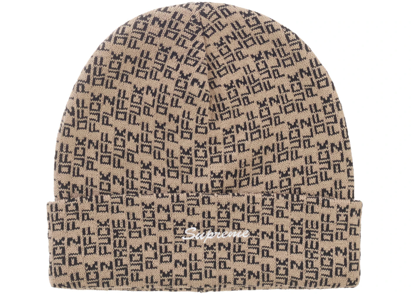 Supreme Fuck Off Beanie Tan