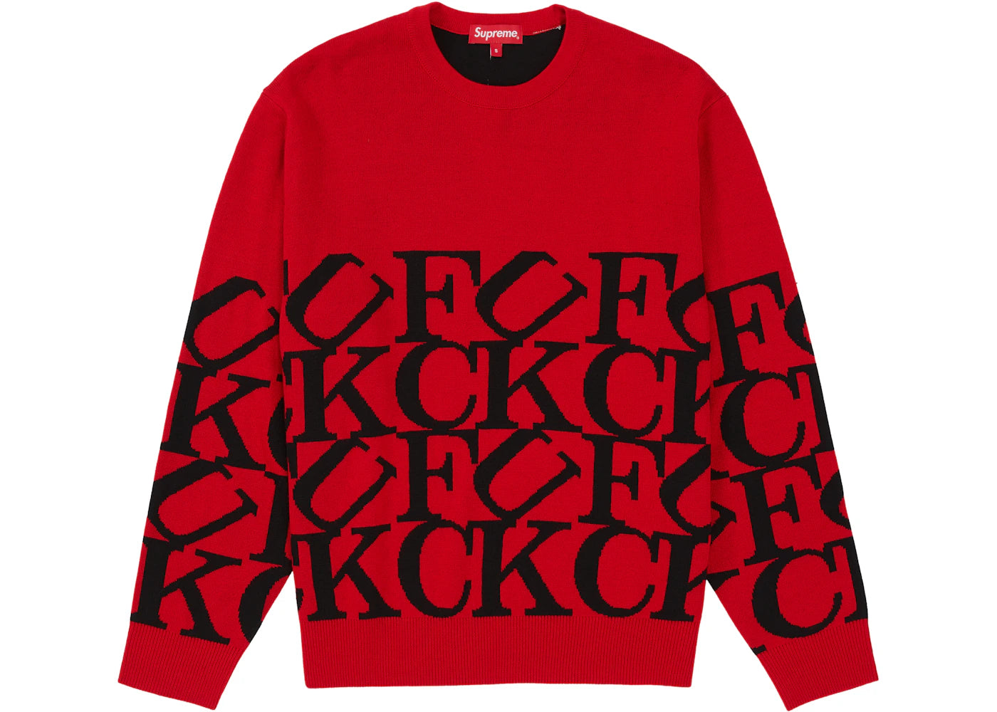 Supreme Fuck Sweater Red