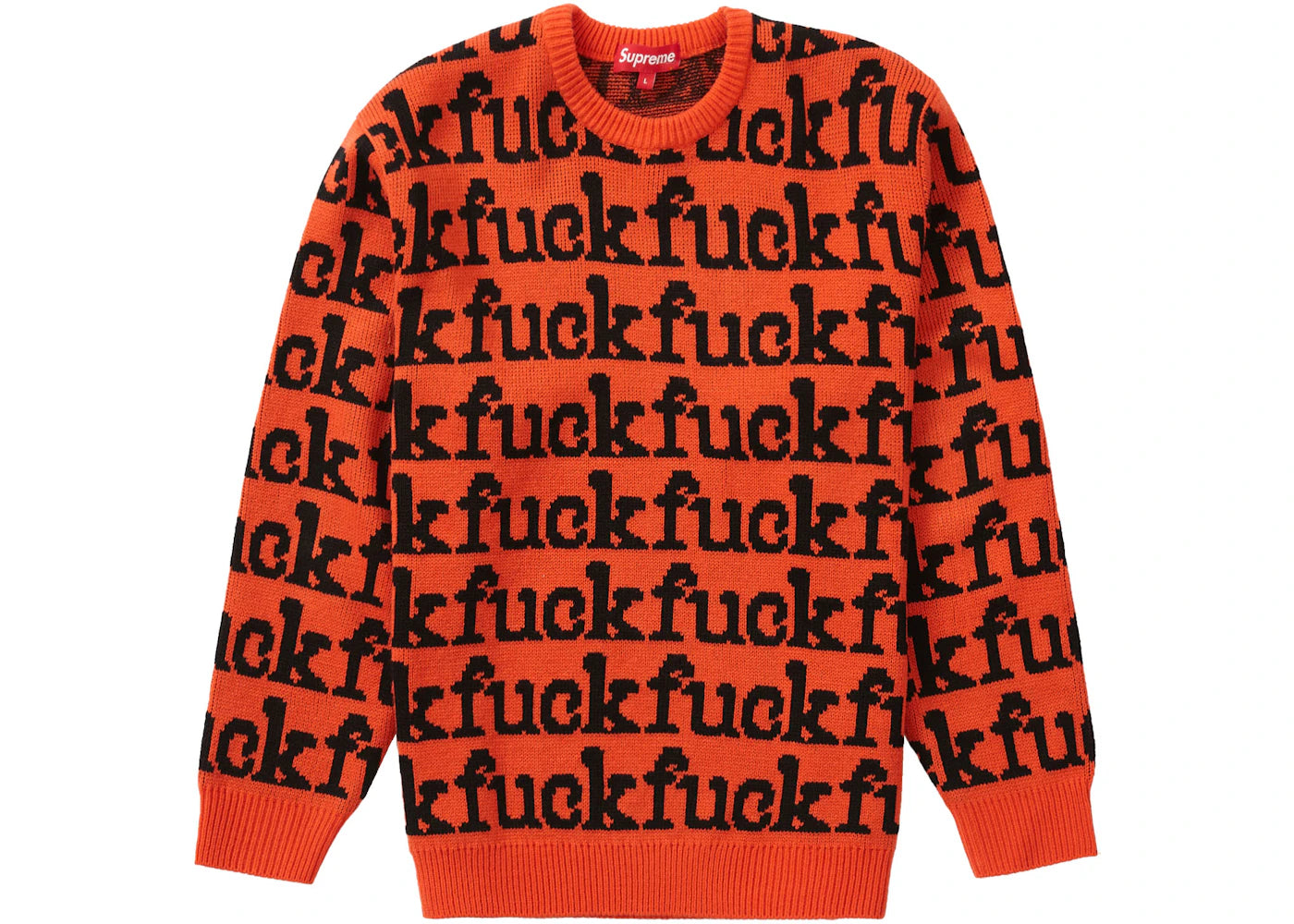 Supreme Fuck Sweater (SS22) Orange