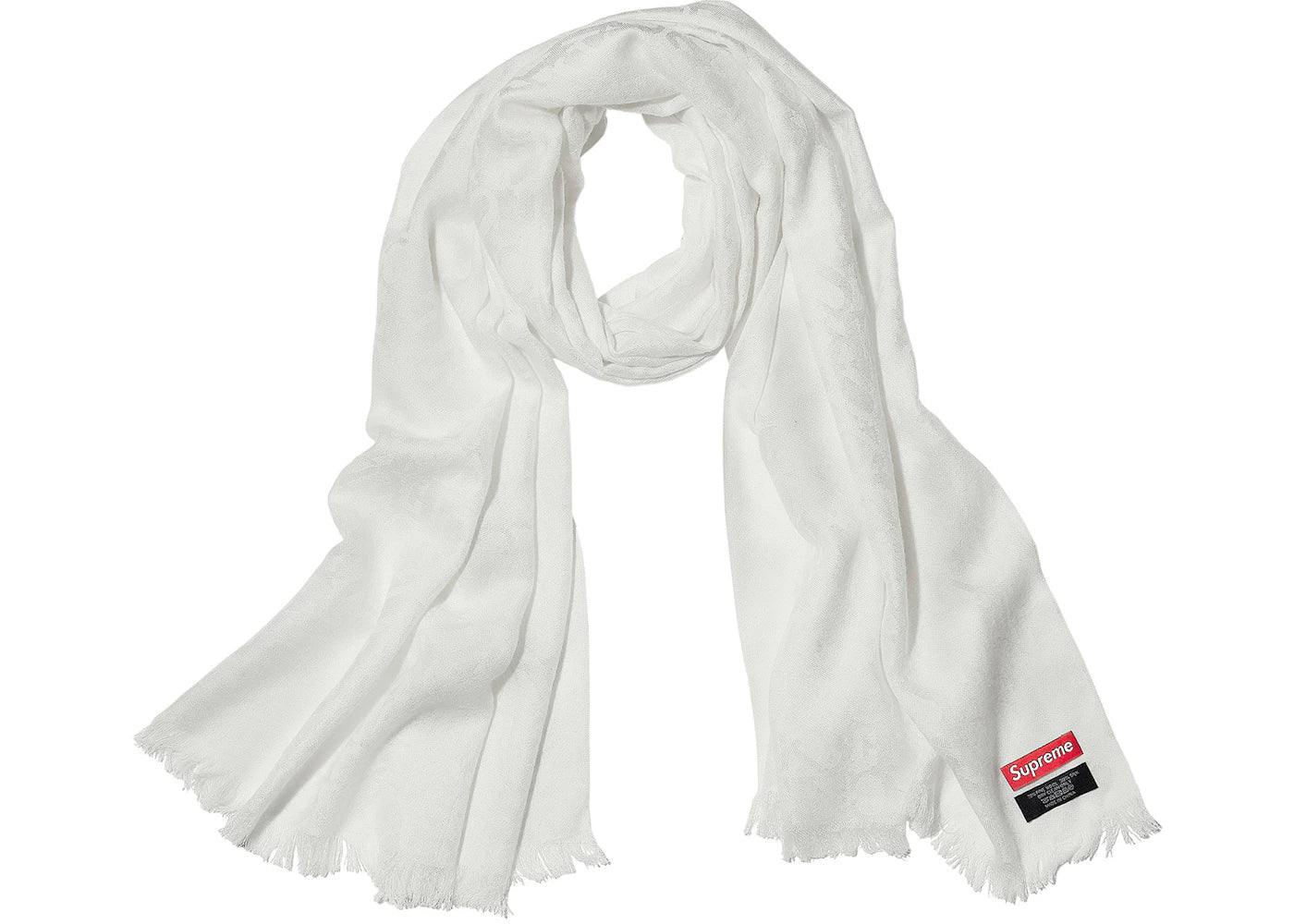 Supreme Fuck Wool Scarf White