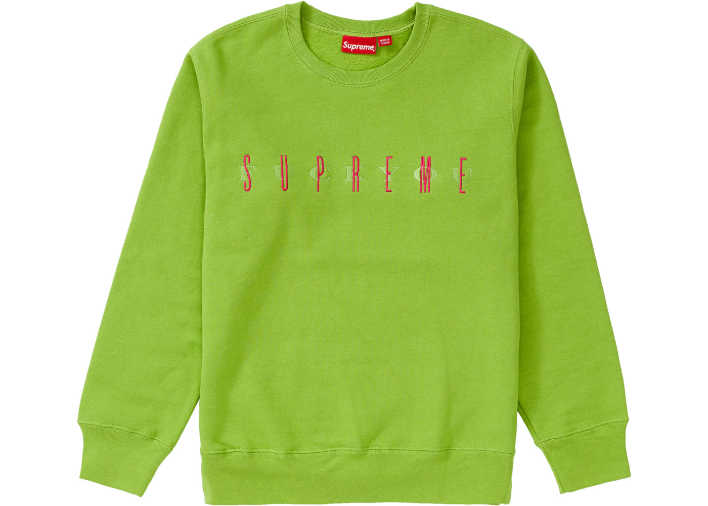 Supreme Fuck You Crewneck Green
