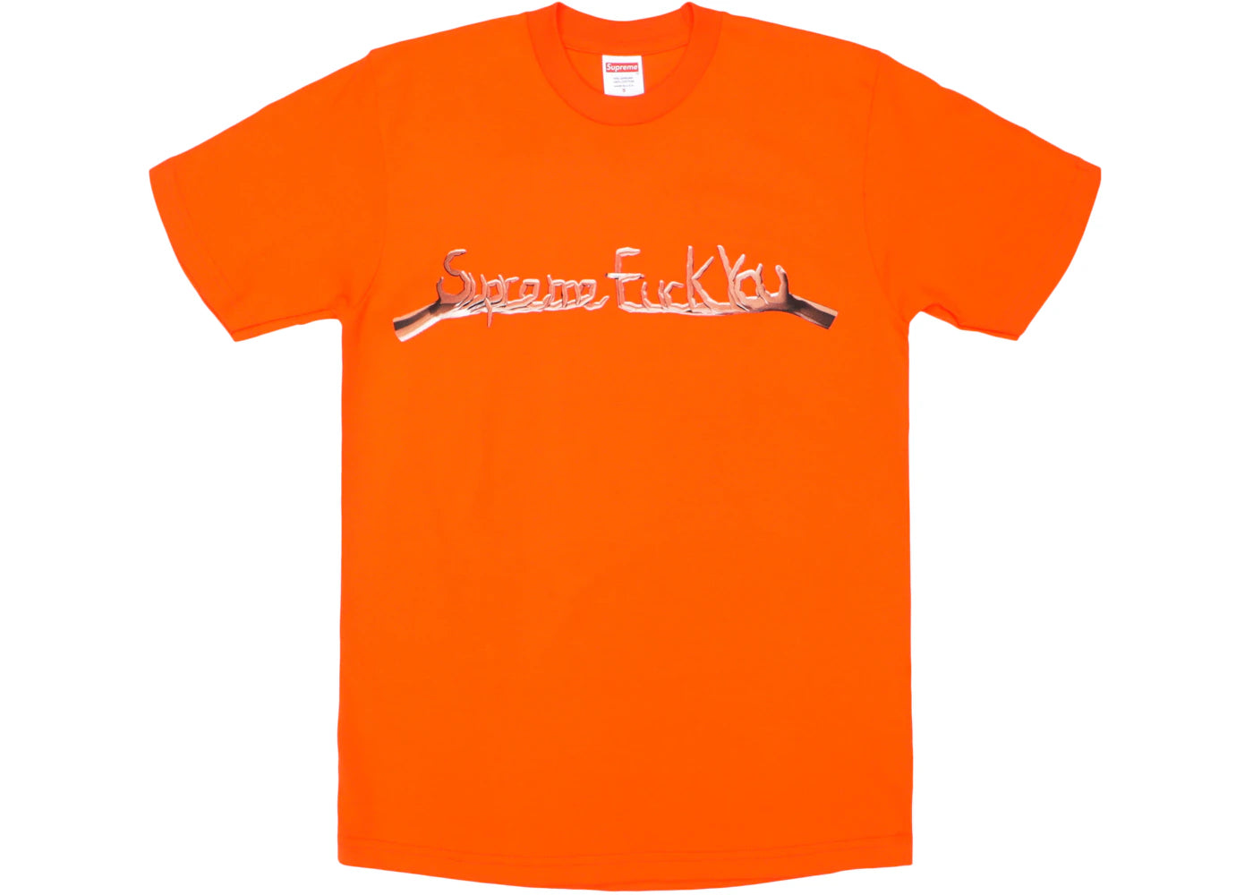 Supreme Fuck You Tee Orange