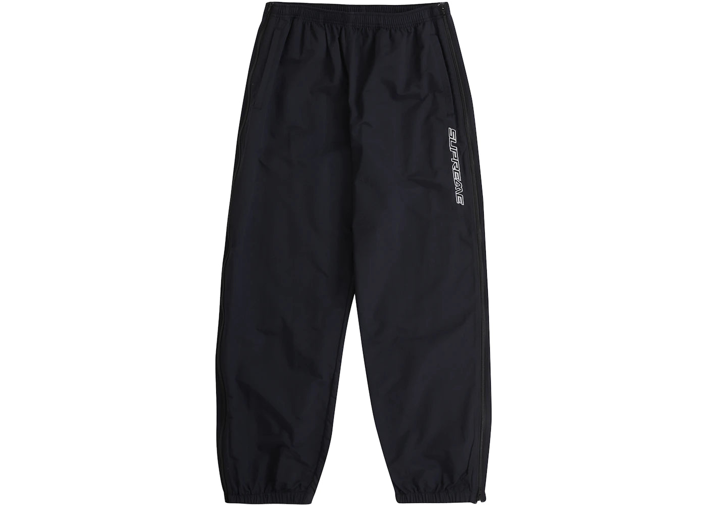 Supreme Full Zip Baggy Warm Up Pant Black