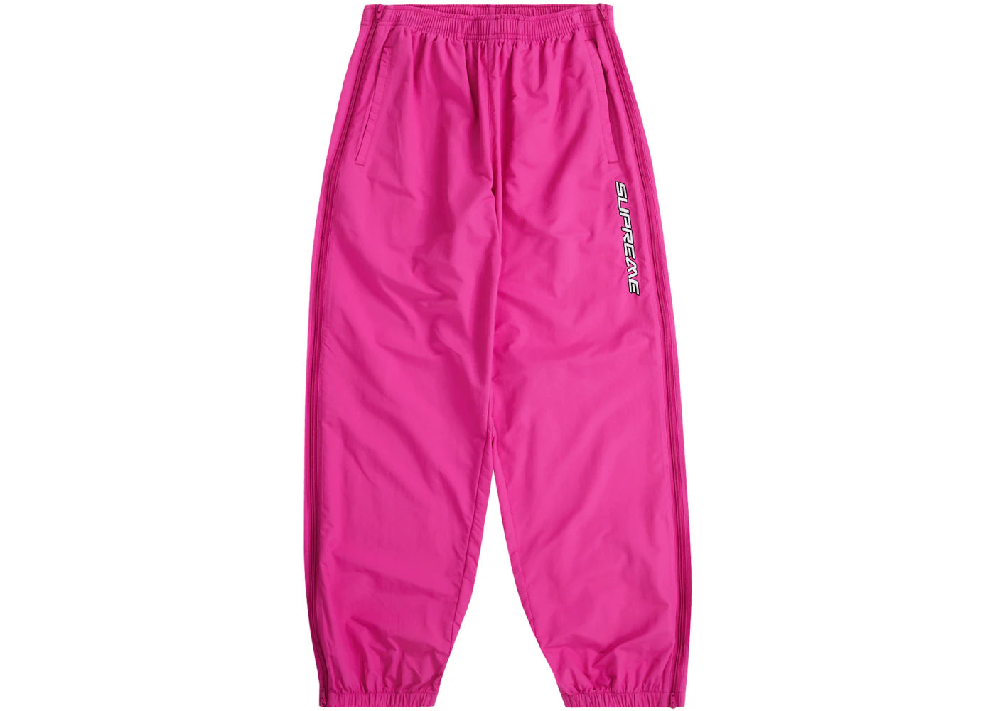 Supreme Full Zip Baggy Warm Up Pant Fuchsia