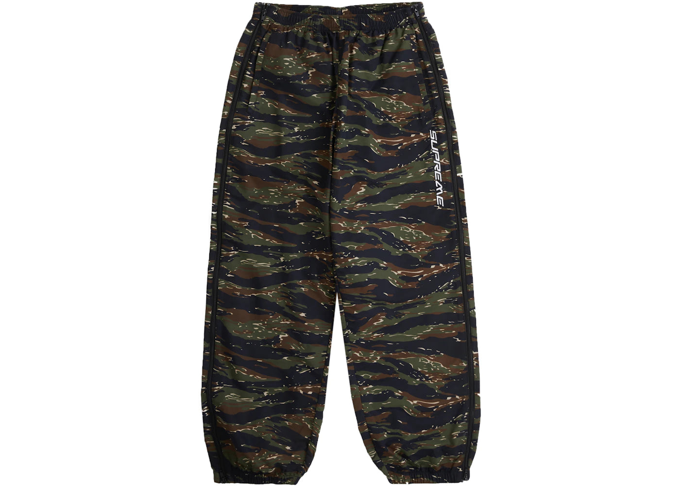 Supreme Full Zip Baggy Warm Up Pant Tiger Camo