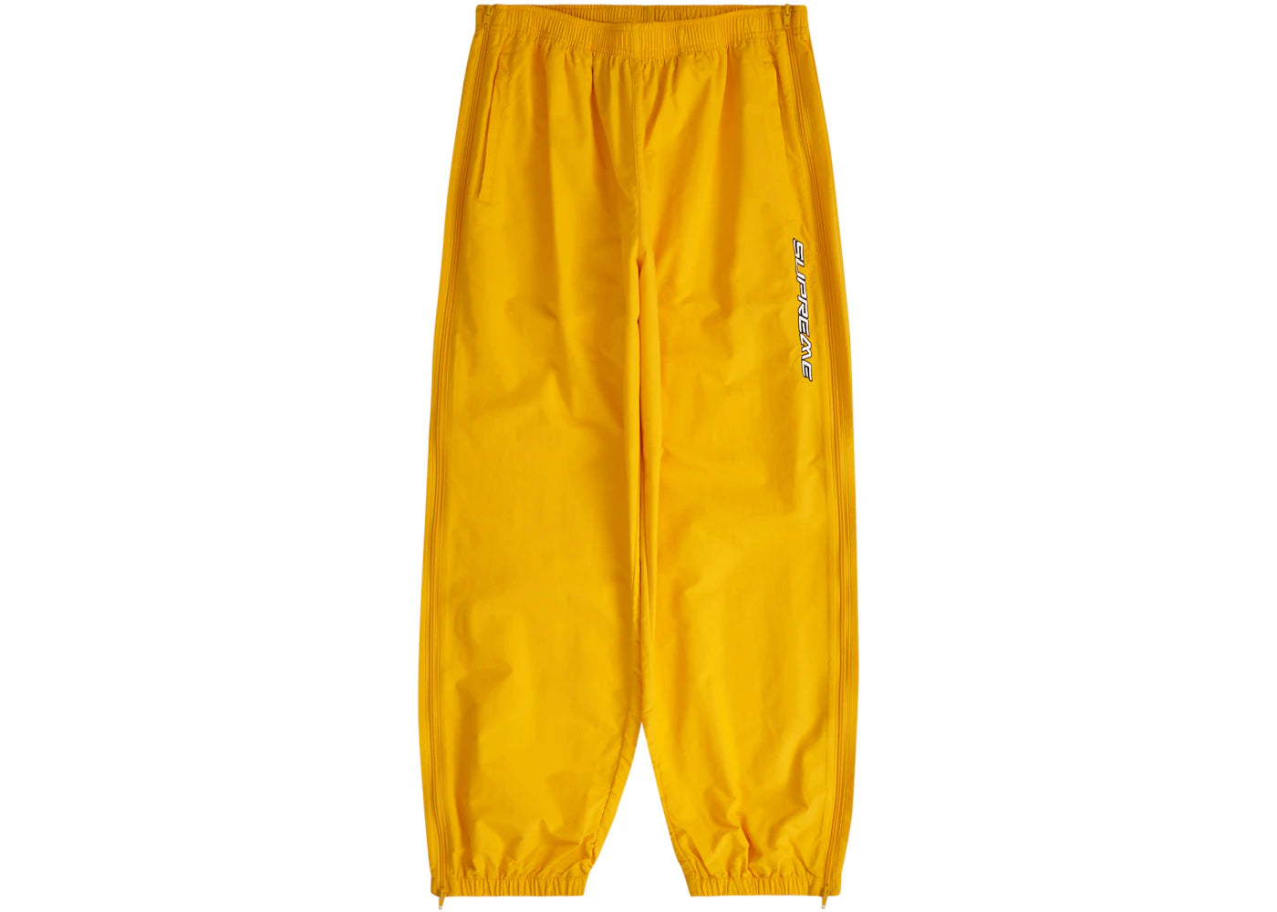 Supreme Full Zip Baggy Warm Up Pant Yellow