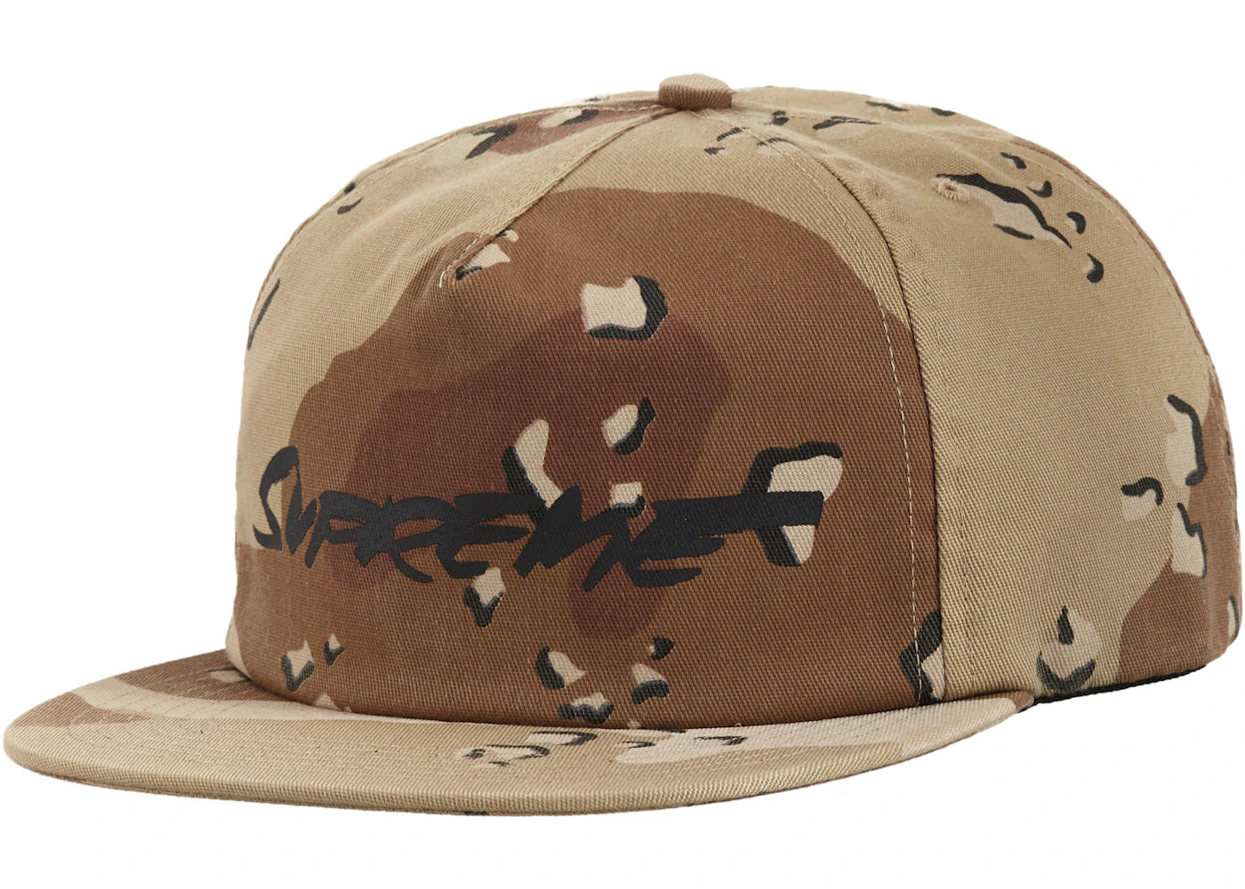 Supreme Futura Logo 5-Panel Chocolate Chip Camo