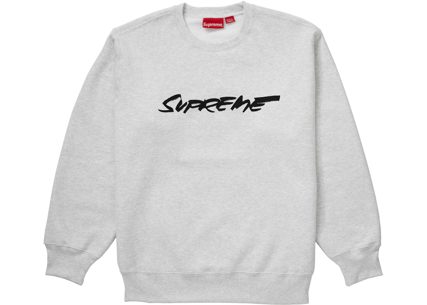 Supreme Futura Logo Crewneck Ash Grey