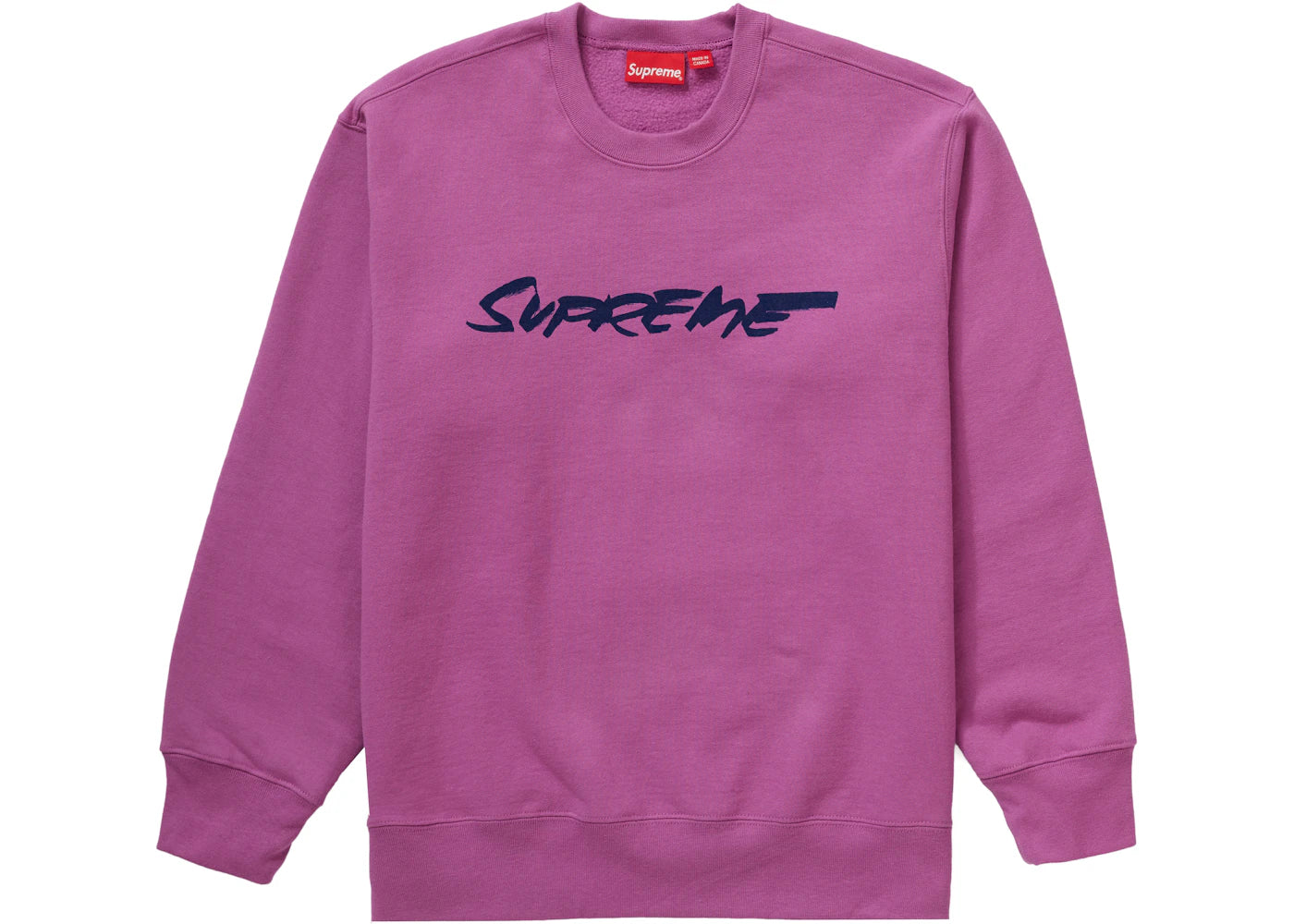 Supreme Futura Logo Crewneck Bright Purple