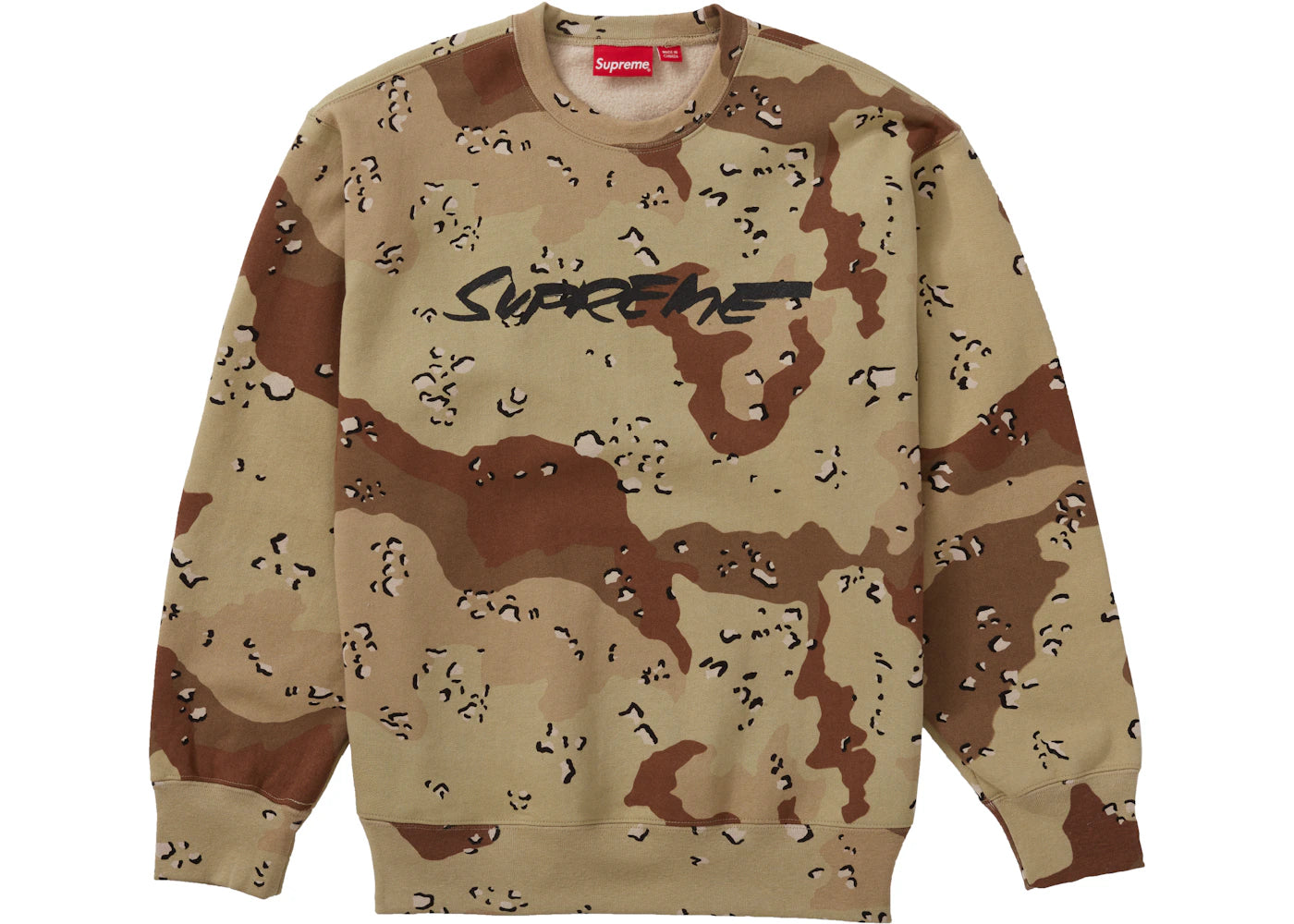 Supreme Futura Logo Crewneck Chocolate Chip Camo