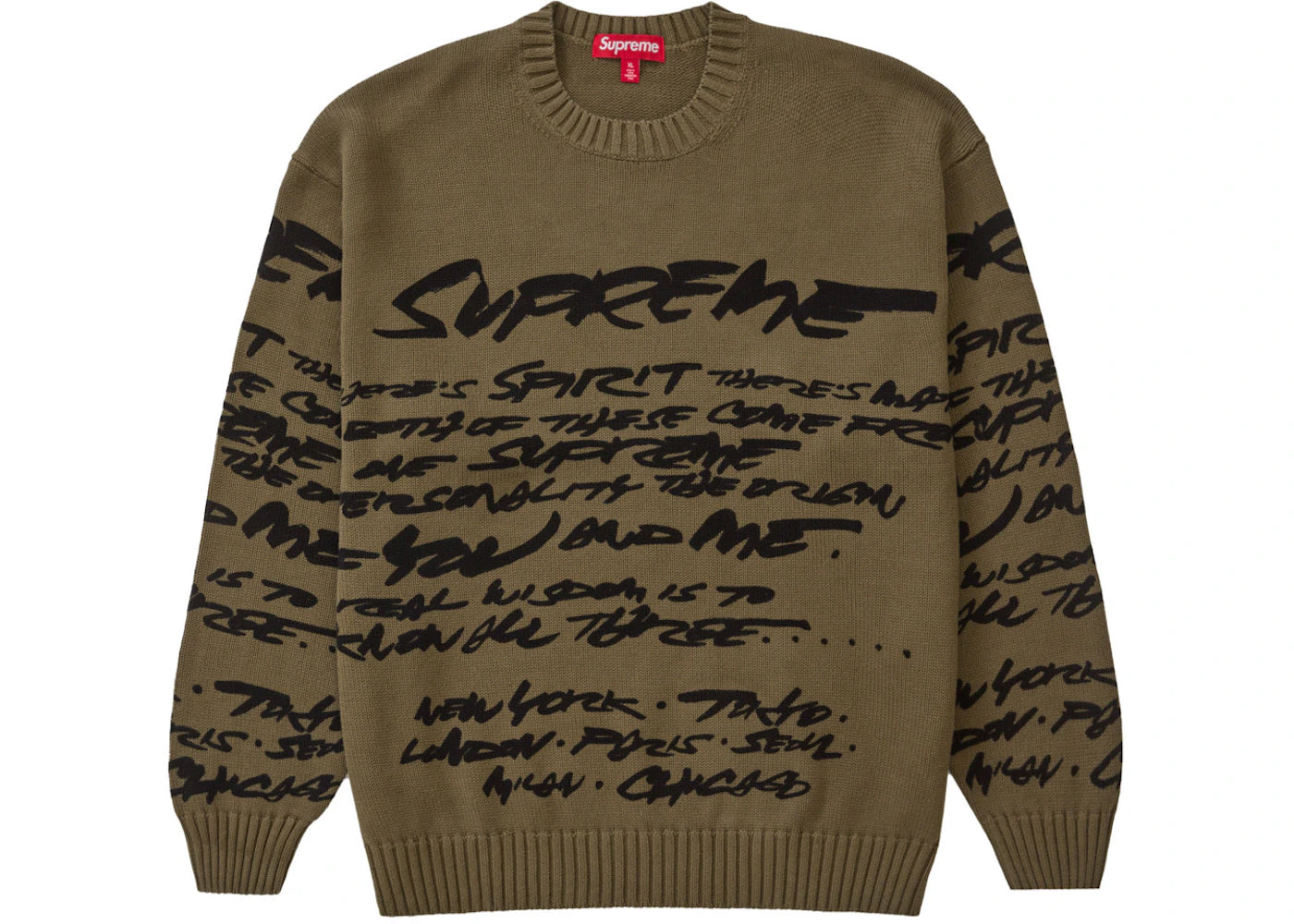 Supreme Futura Sweater Olive