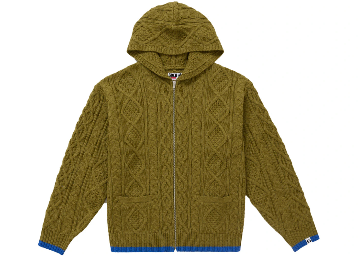Supreme GOODENOUGH Zip Up Hooded Sweater Olive