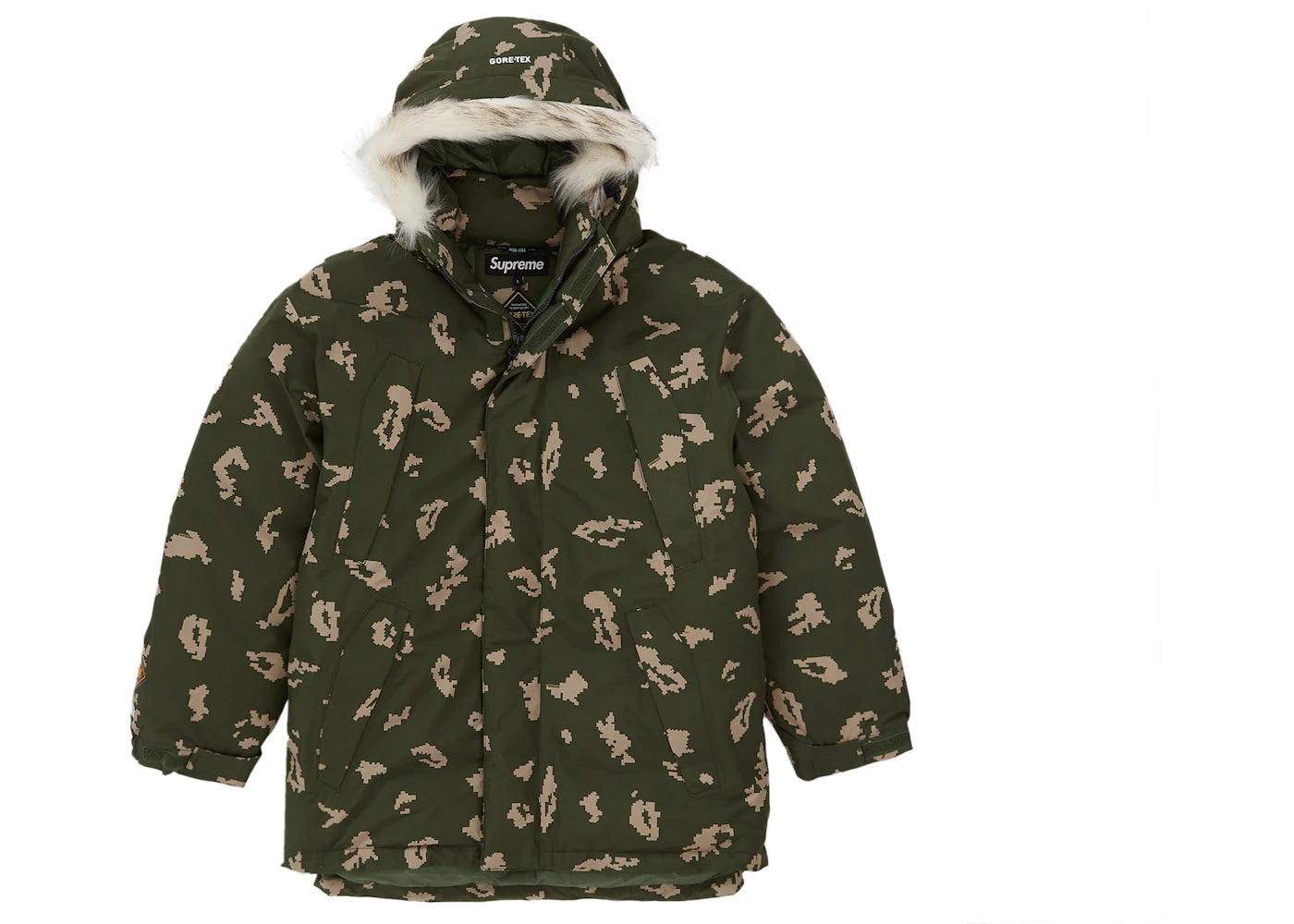 Supreme GORE-TEX 700-Fill Down Parka (FW21) Olive Russian Camo