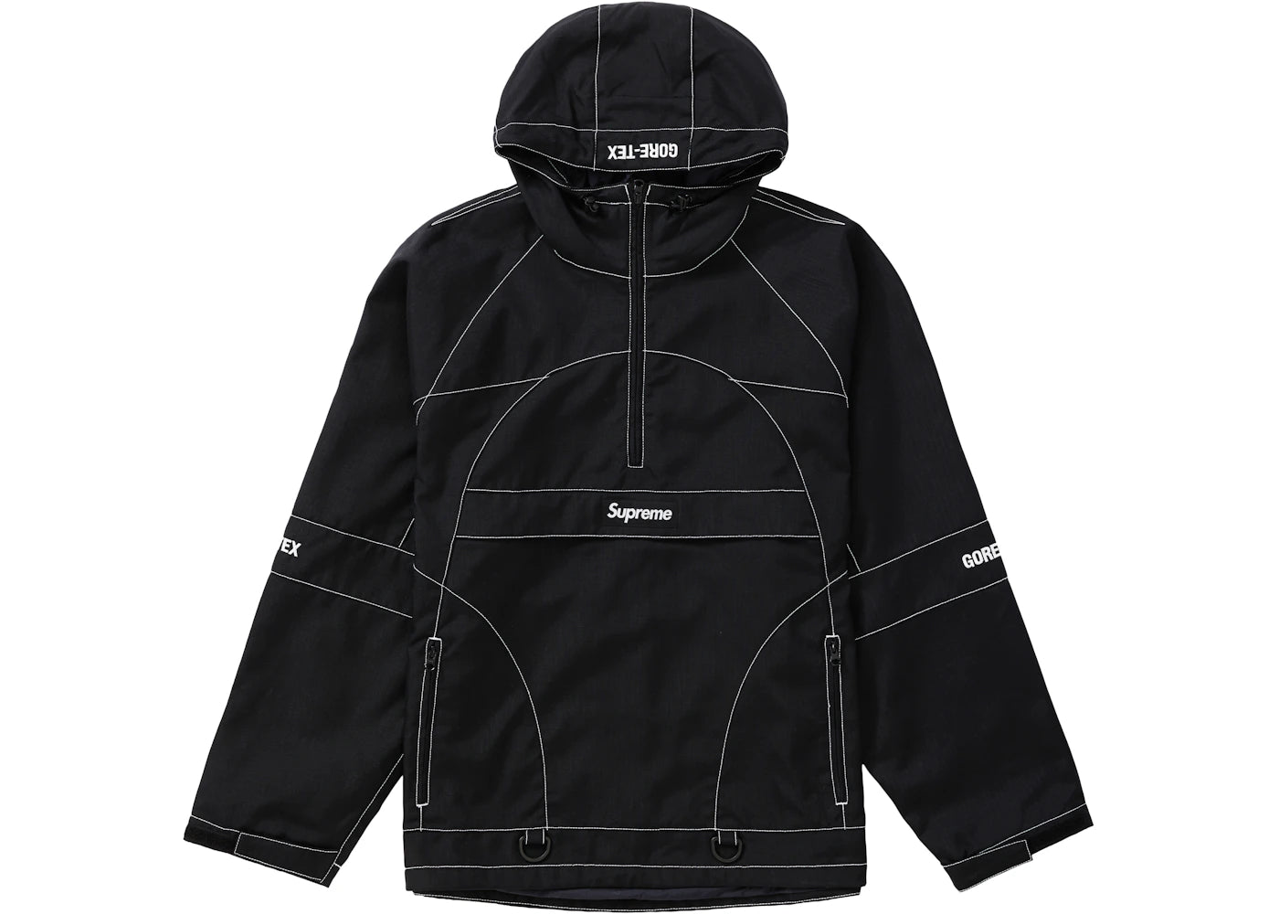 Supreme GORE-TEX Contrast Stitch Anorak Black