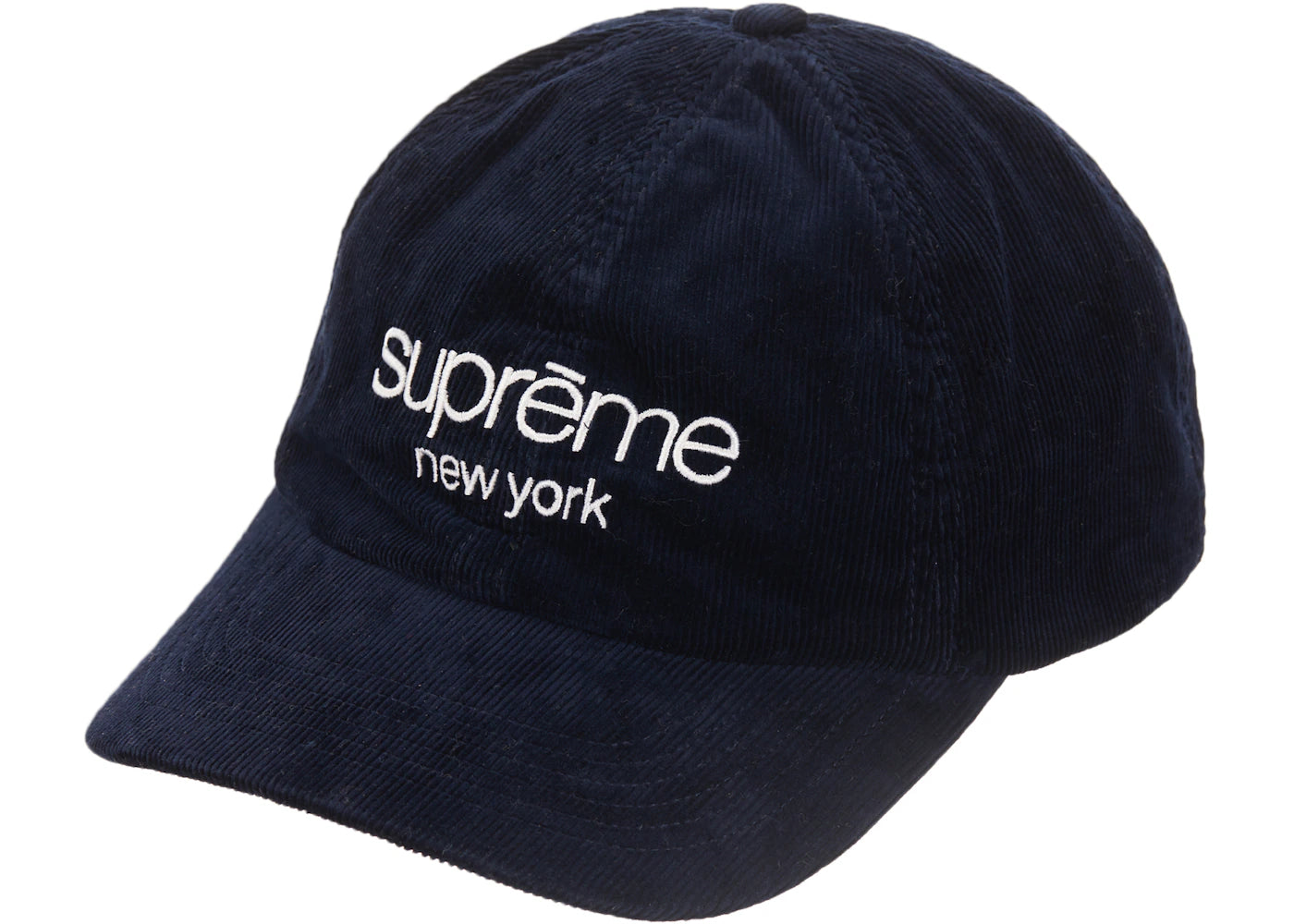 Supreme GORE-TEX Corduroy Classic Logo 6-Panel Navy