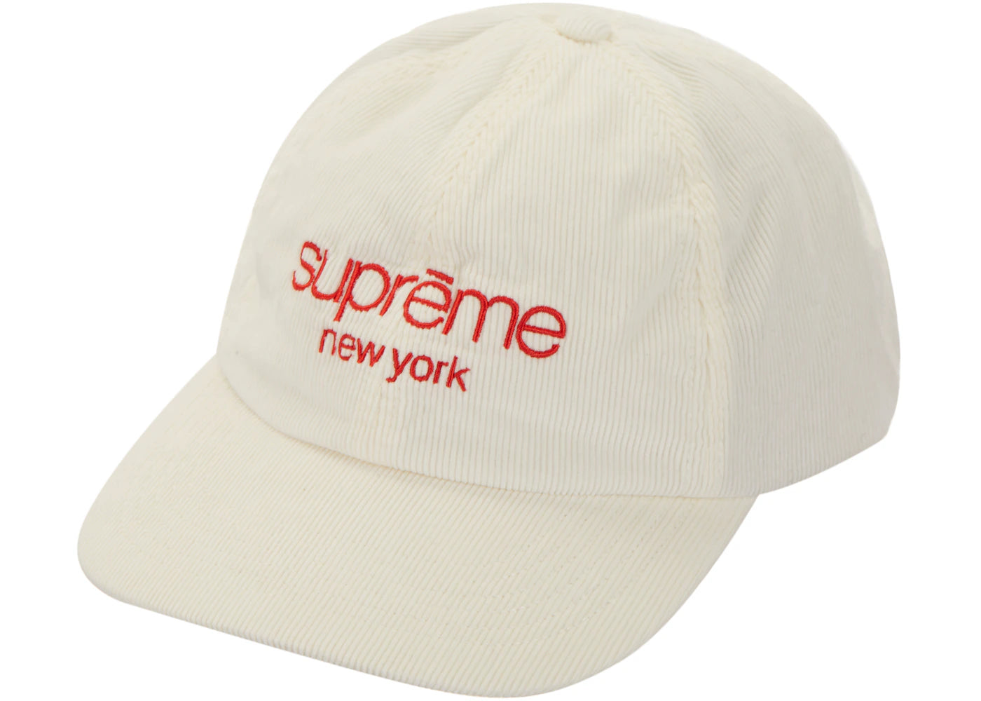 Supreme GORE-TEX Corduroy Classic Logo 6-Panel White