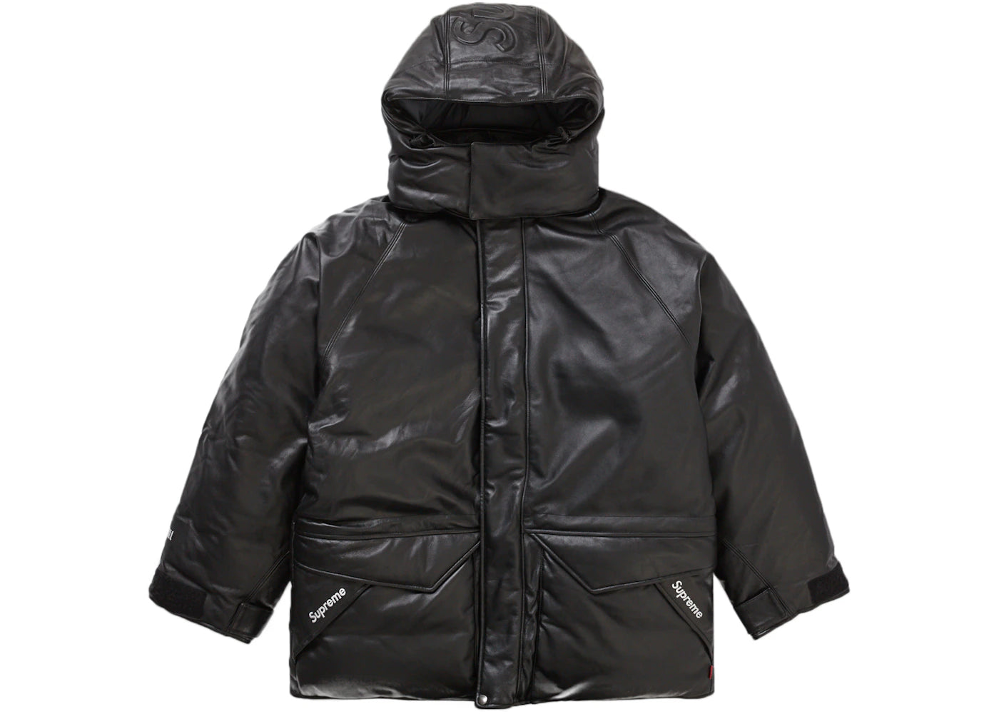 Supreme GORE-TEX Leather 700-Fill Down Parka Black